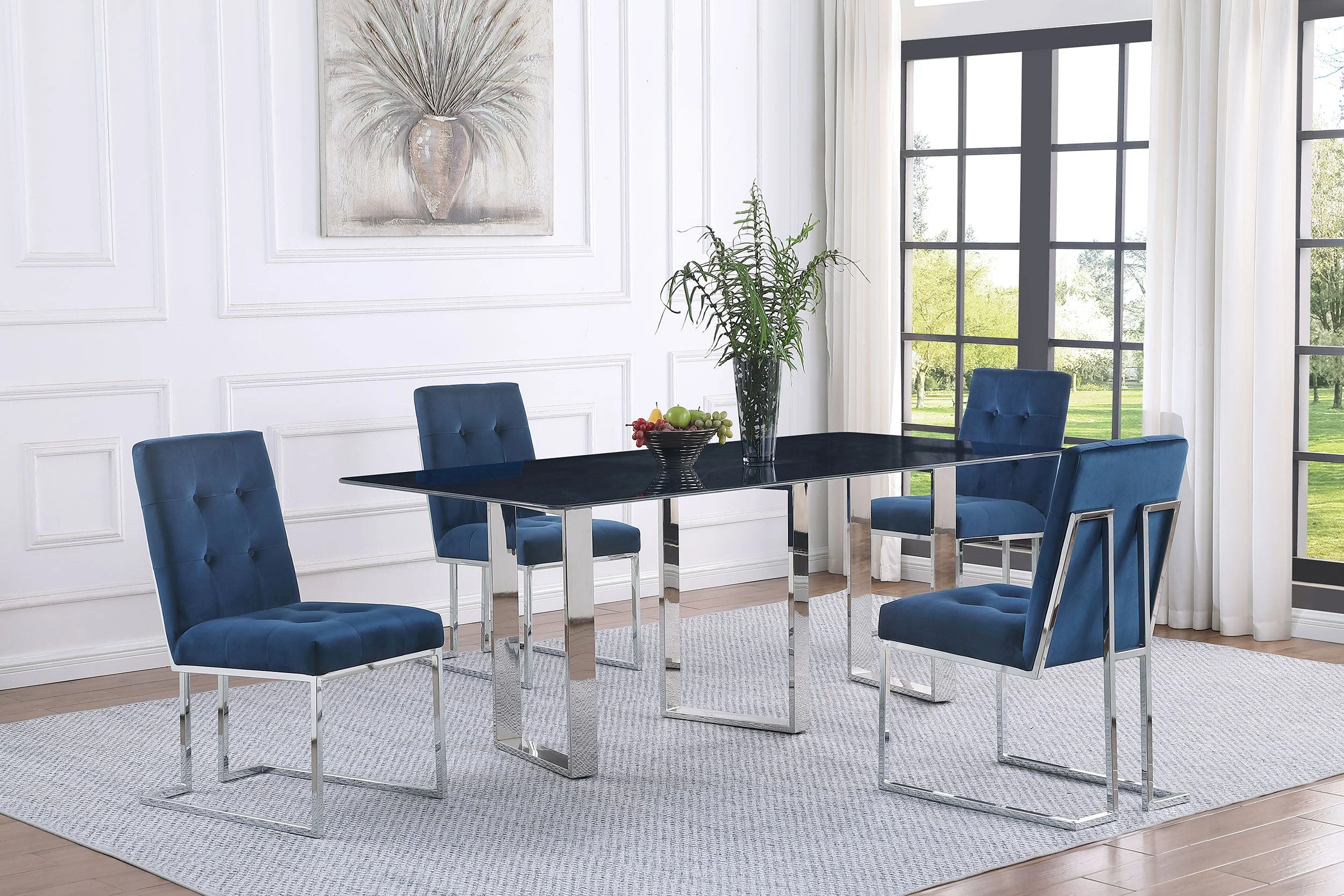 Desden 79-inch Rectangular Sintered Stone Dining Table Grey - Image 10