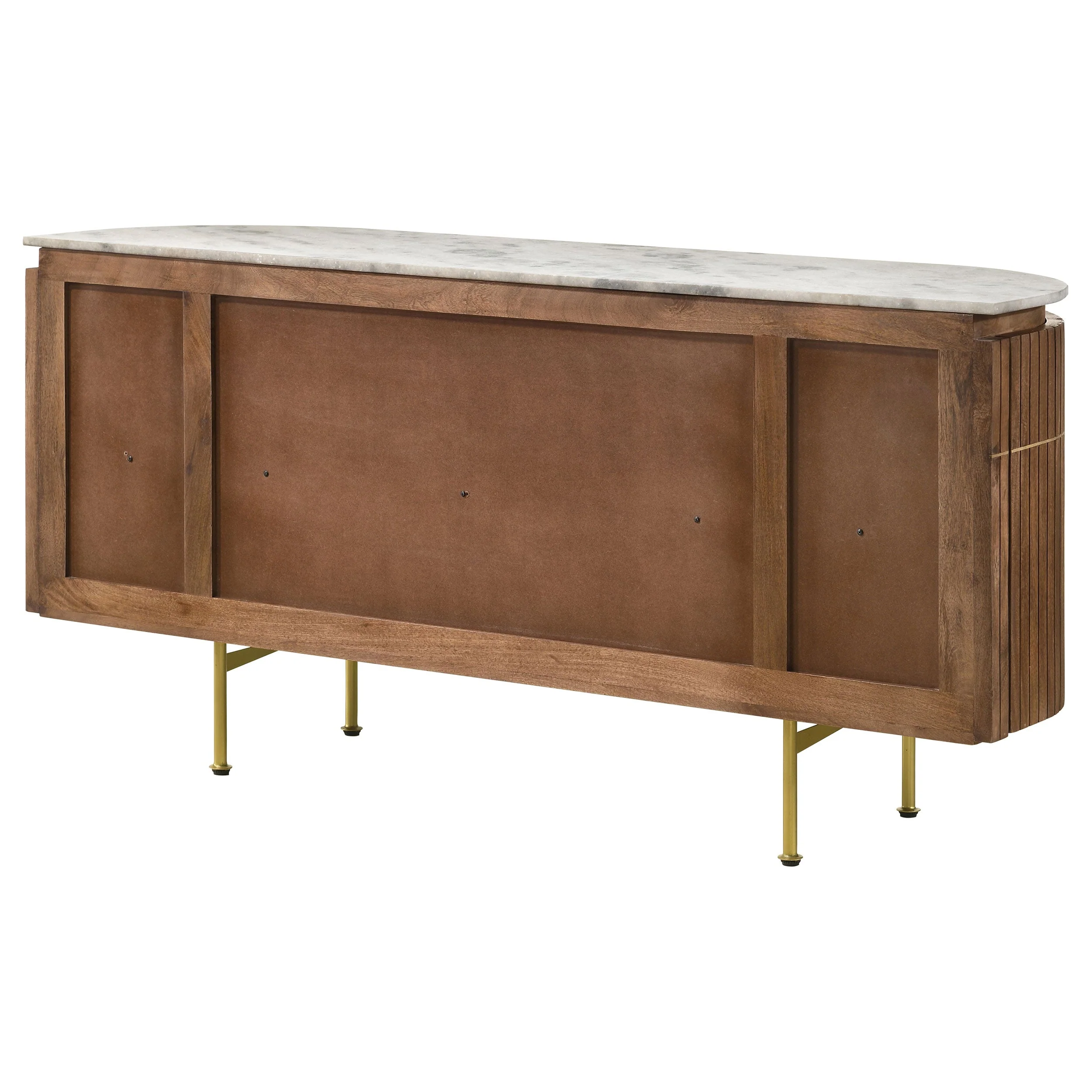 Ortega 4-door Marble Top Sideboard Buffet Cabinet Natural - Image 10