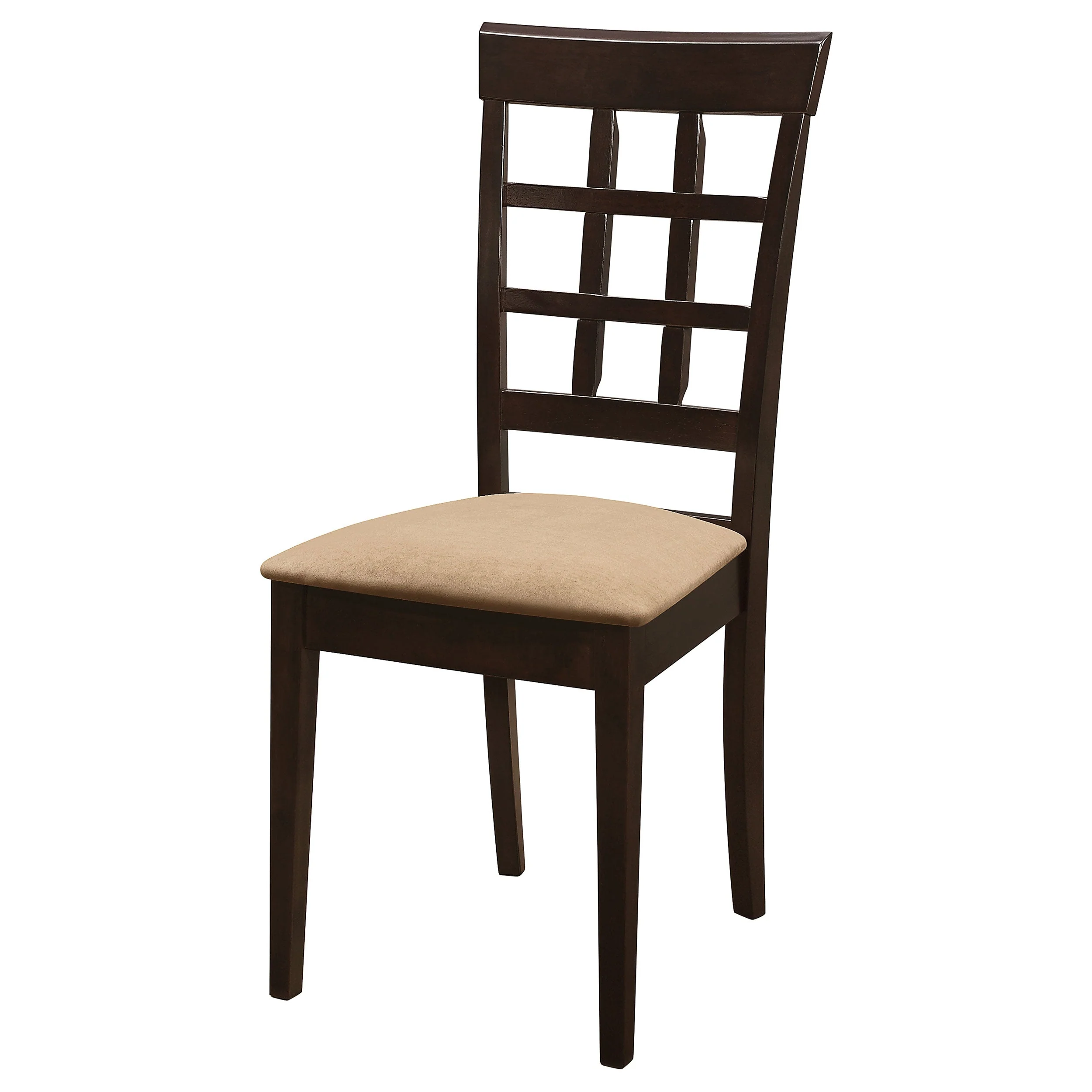 Gabriel Lattice Back Dining Side Chair Cappuccino (Set of 2) - Image 6