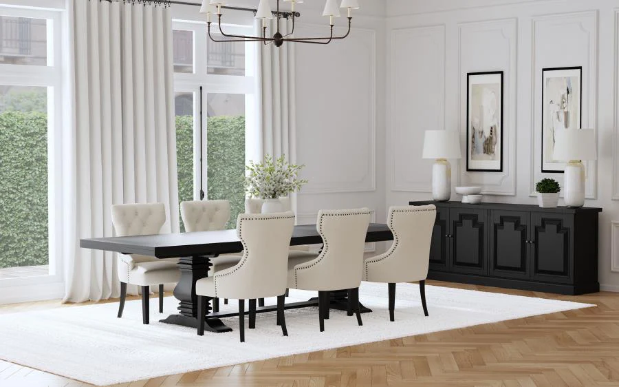 Florence 126-inch Extension Dining Table Set