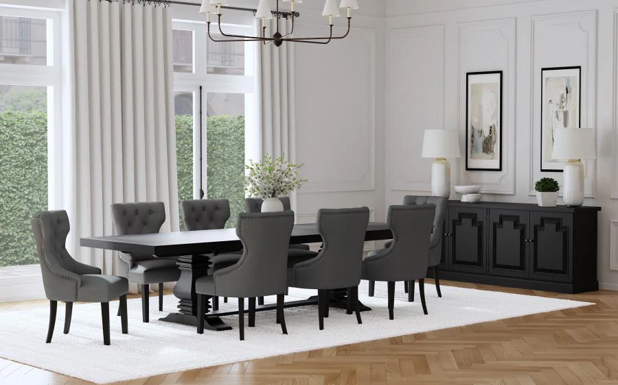 Florence 126-inch Extension Dining Table Set - Image 2