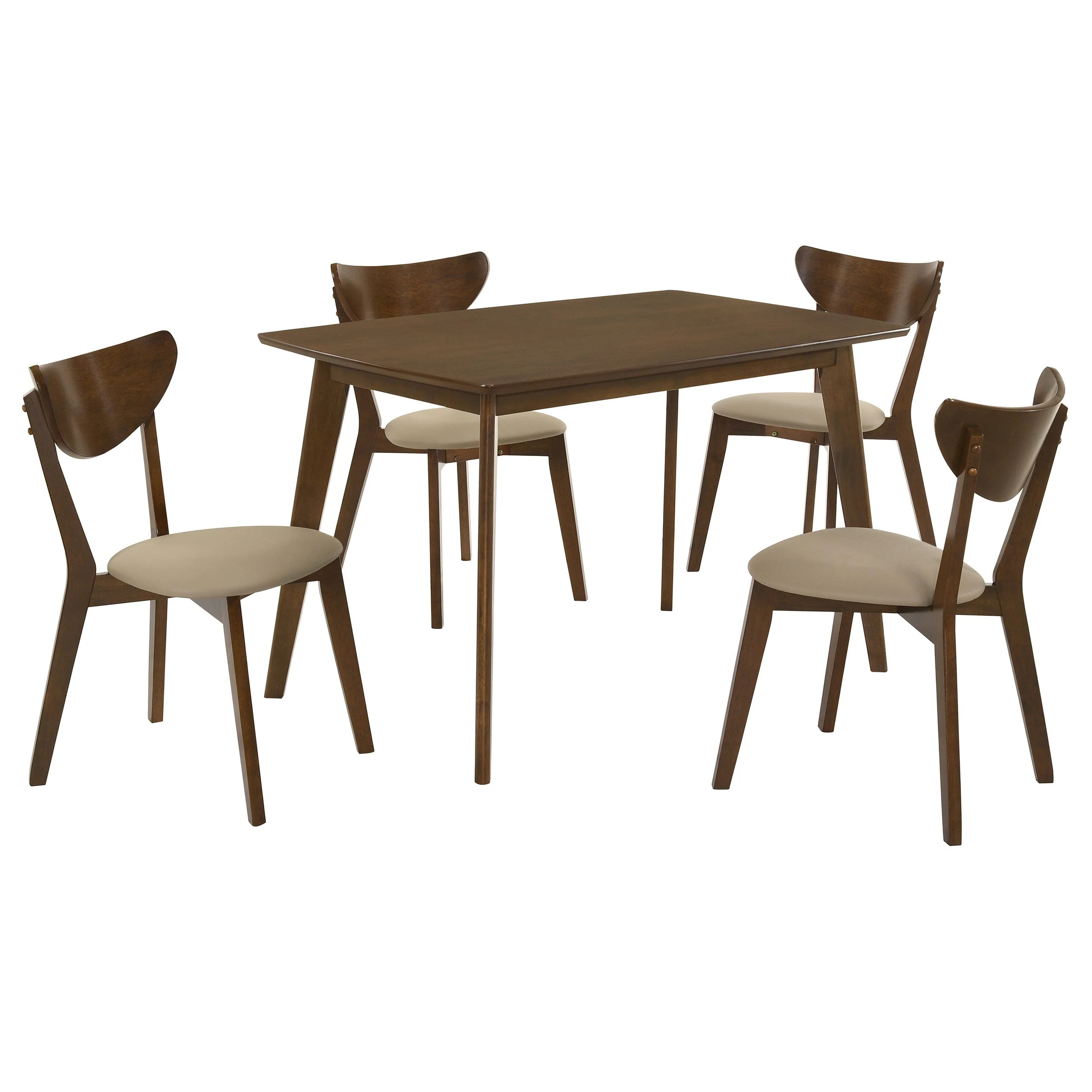 Kersey 5-piece Rectangular Dining Table Set Chestnut - Image 3