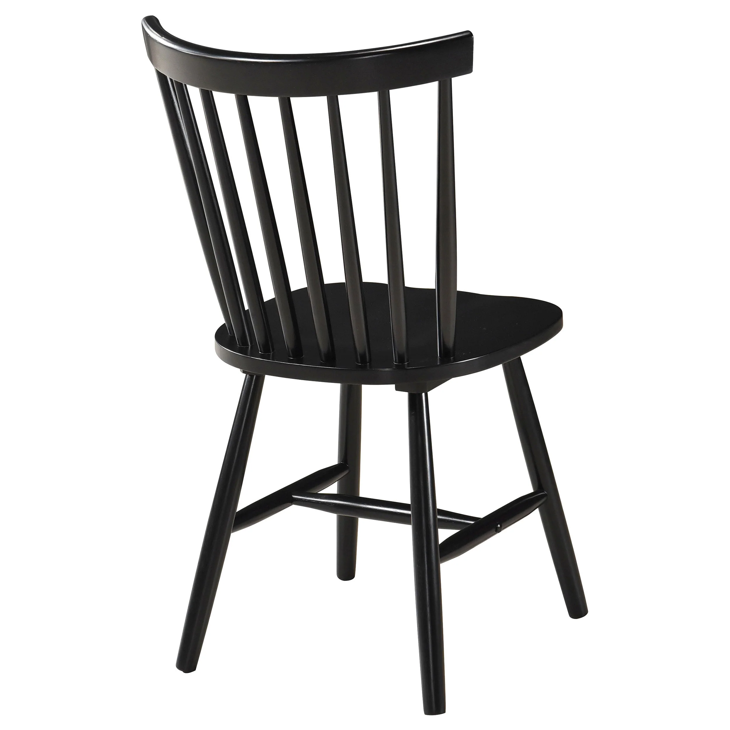 Hollyoak Windsor Wood Dining Side Chair Black (Set of 2) - Image 9