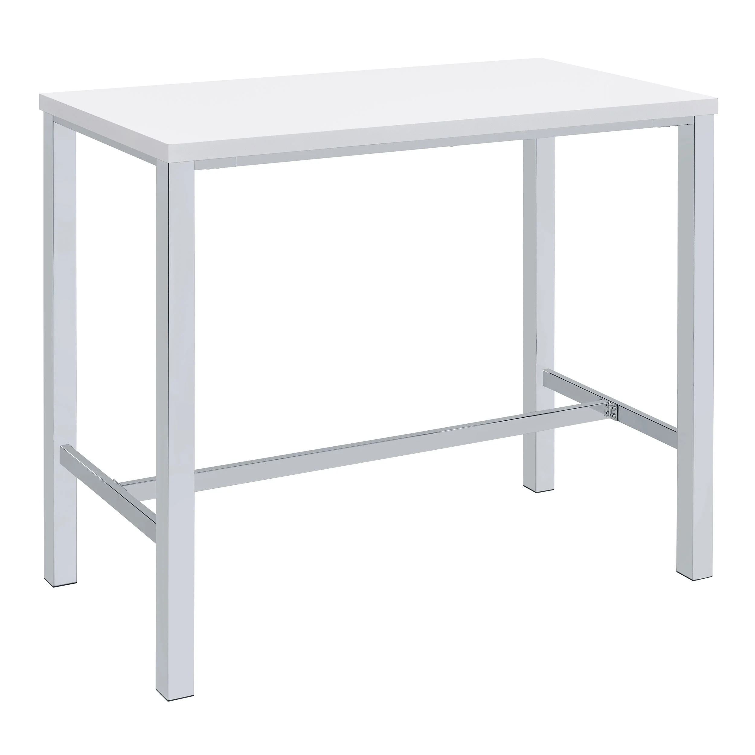 Natividad 5-piece Pub Height Bar Table Set White High Gloss - Image 4