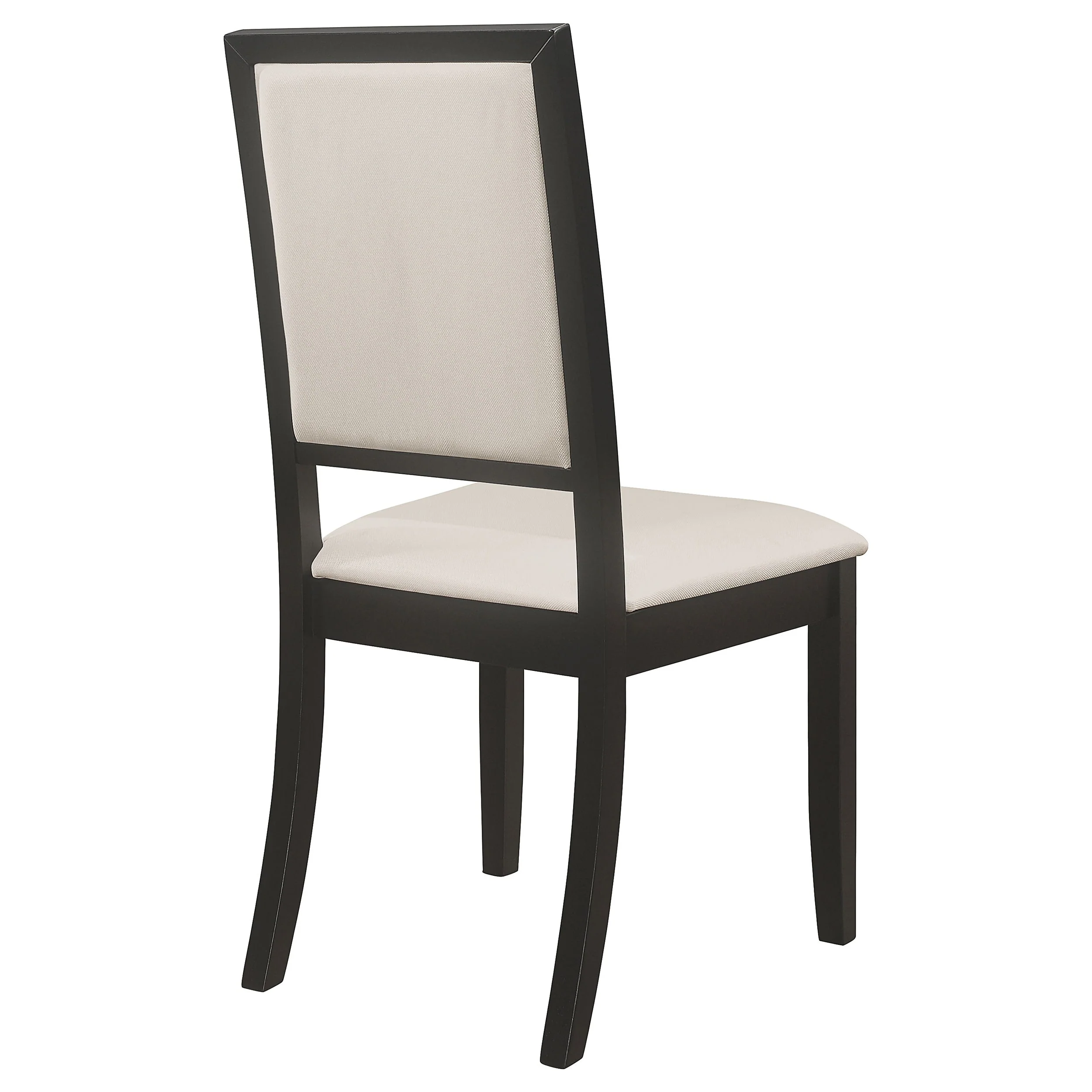 Louise Upholstered Wood Dining Side Chair Black (Set of 2) - Image 9