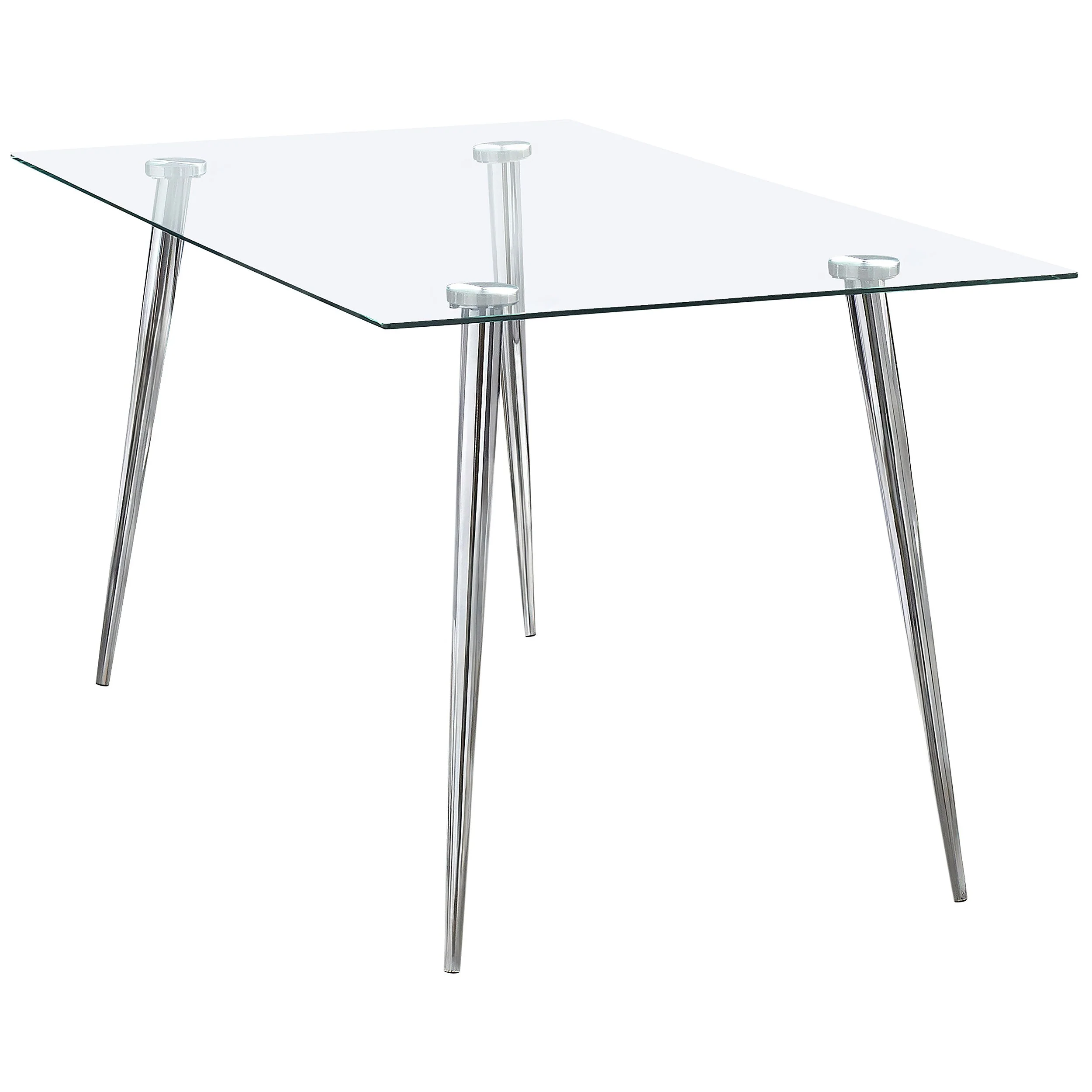 Gilman Rectangular 64-inch Glass Top Dining Table - Image 9