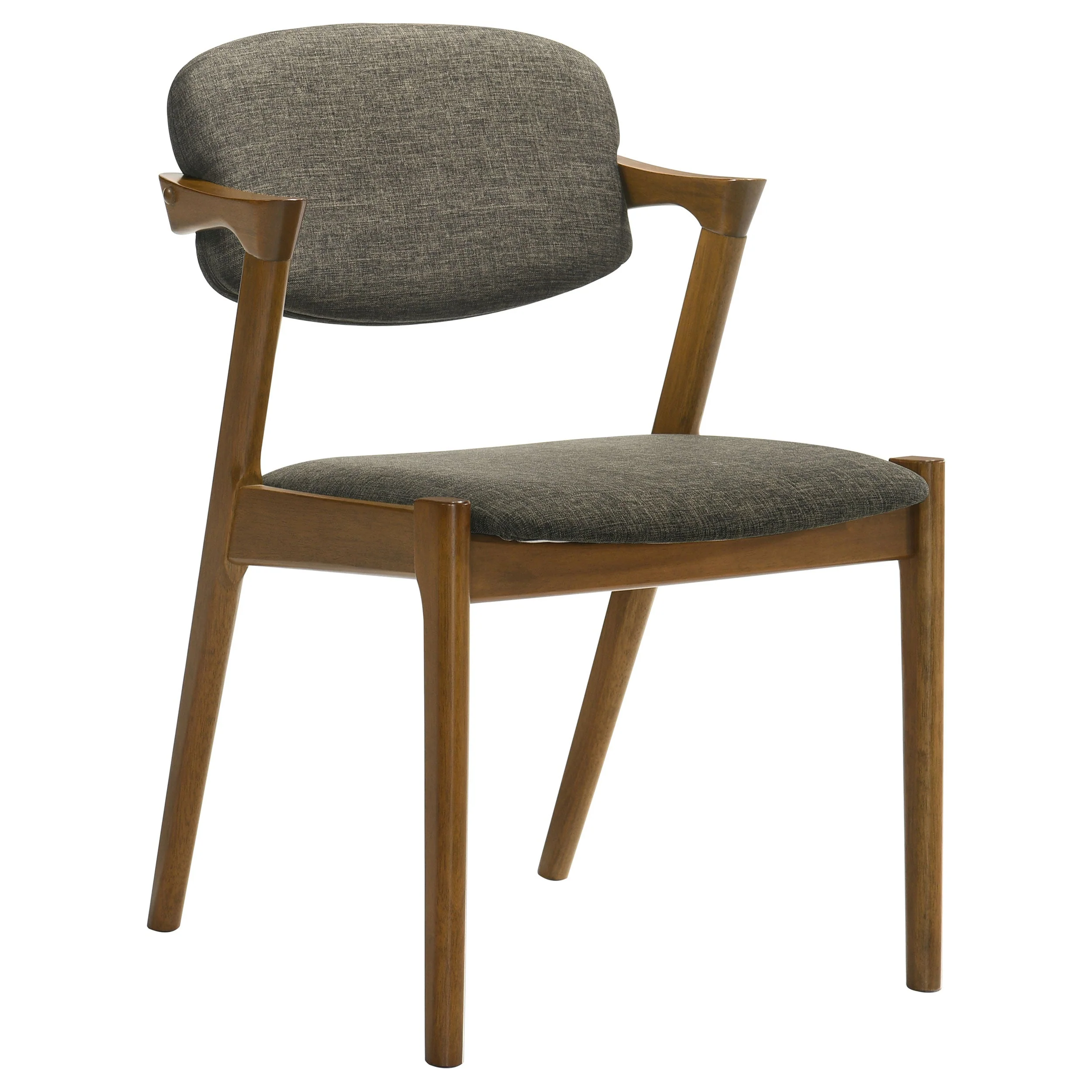 Malone Padded Wood Dining Arm Chair Dark Walnut (Set of 2) - Image 4