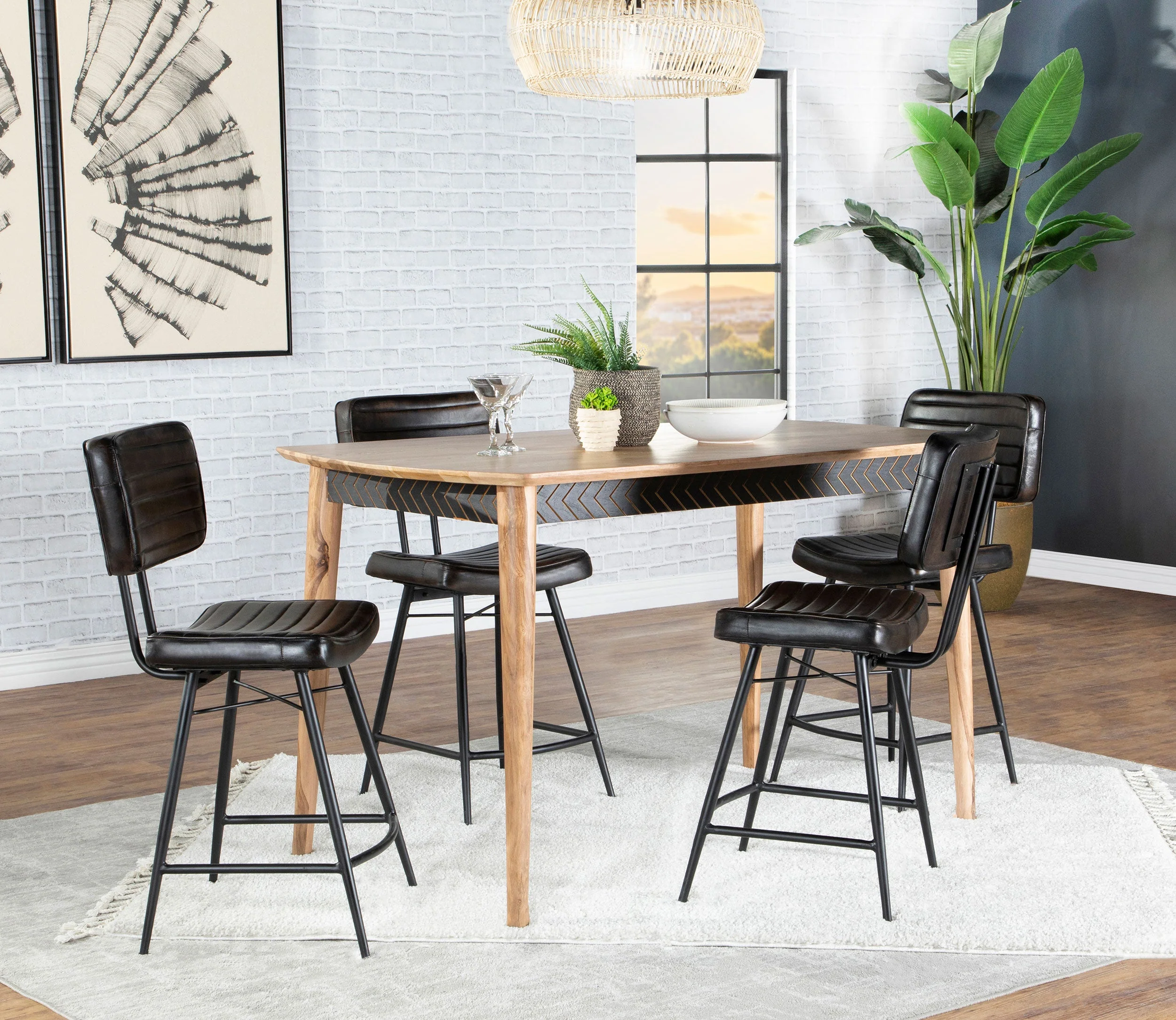 Partridge Counter Dining Set Sheesham - Image 7