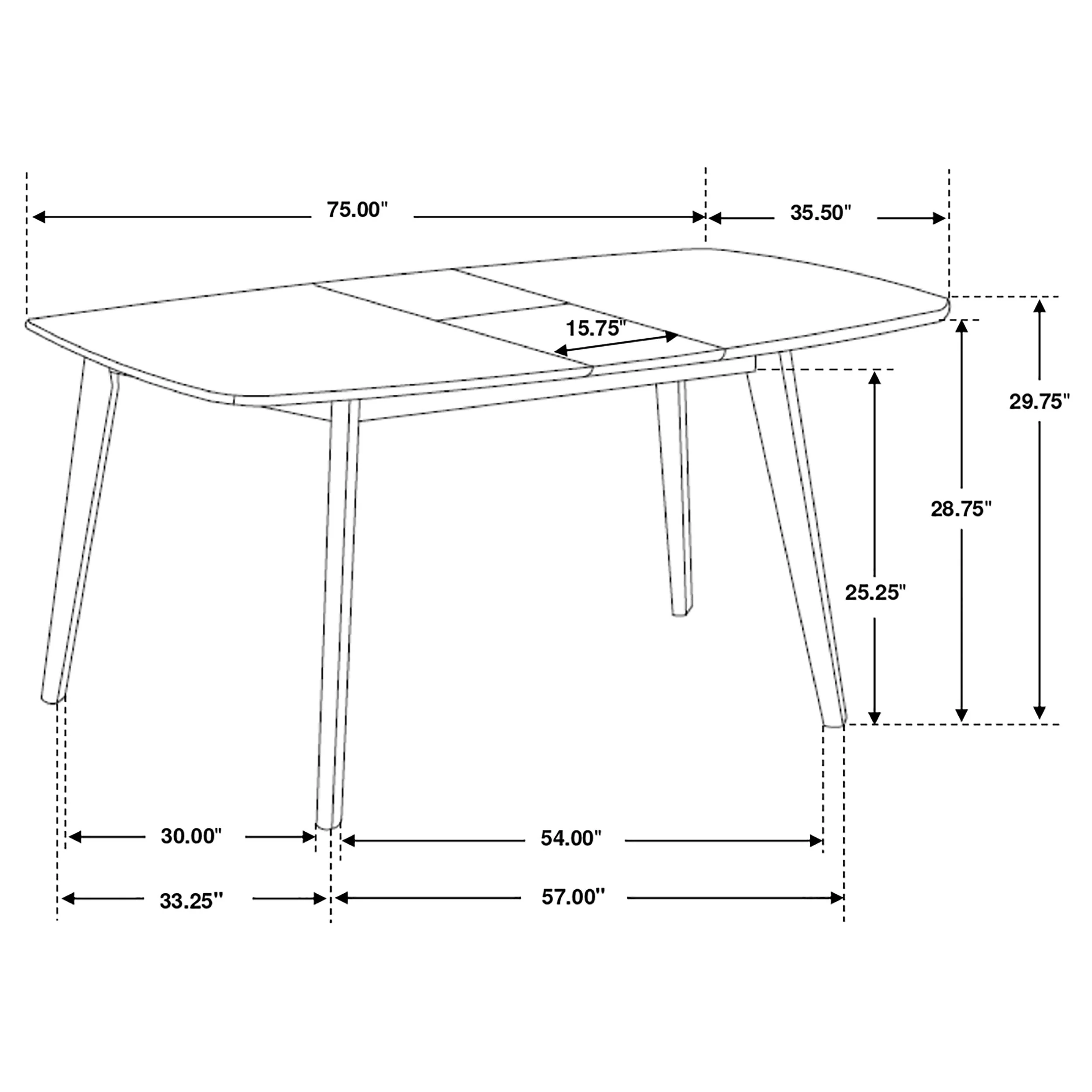 Redbridge Rectangular Dining Set Natural Walnut - Image 16