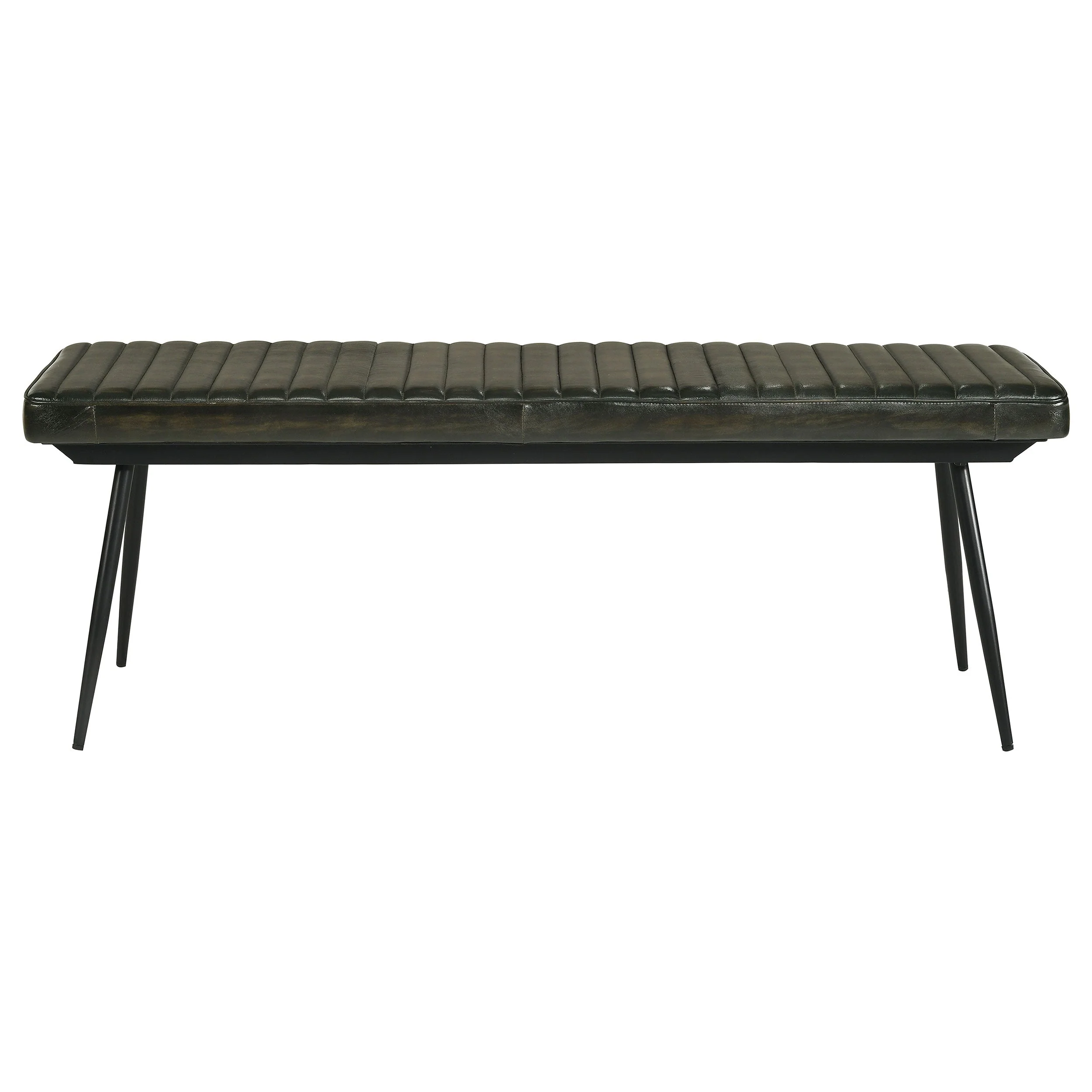 Misty Leather Upholstered Dining Bench - Image 8