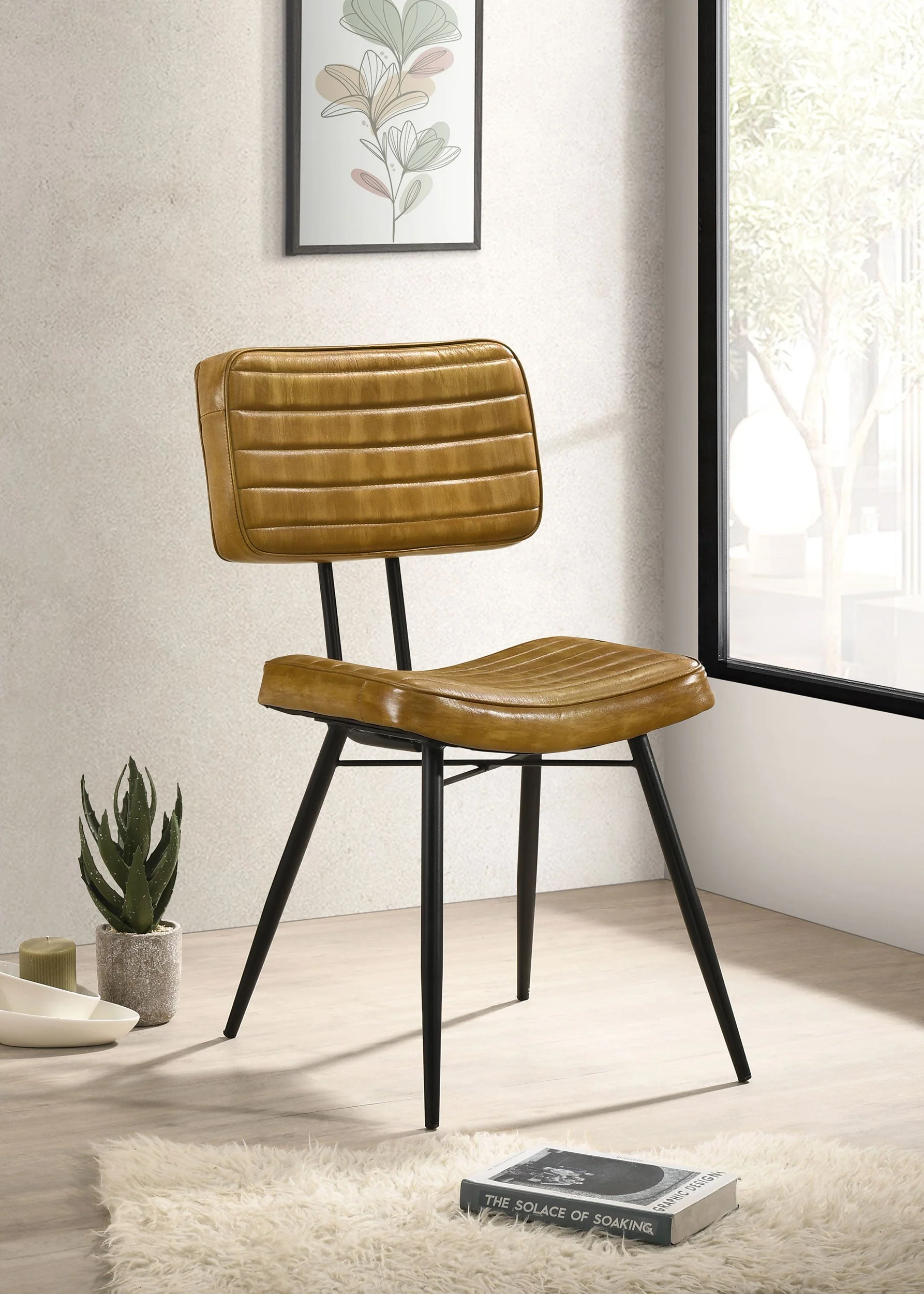 Misty Leather Upholstered Dining Side Chair (Set of 2) - Image 7