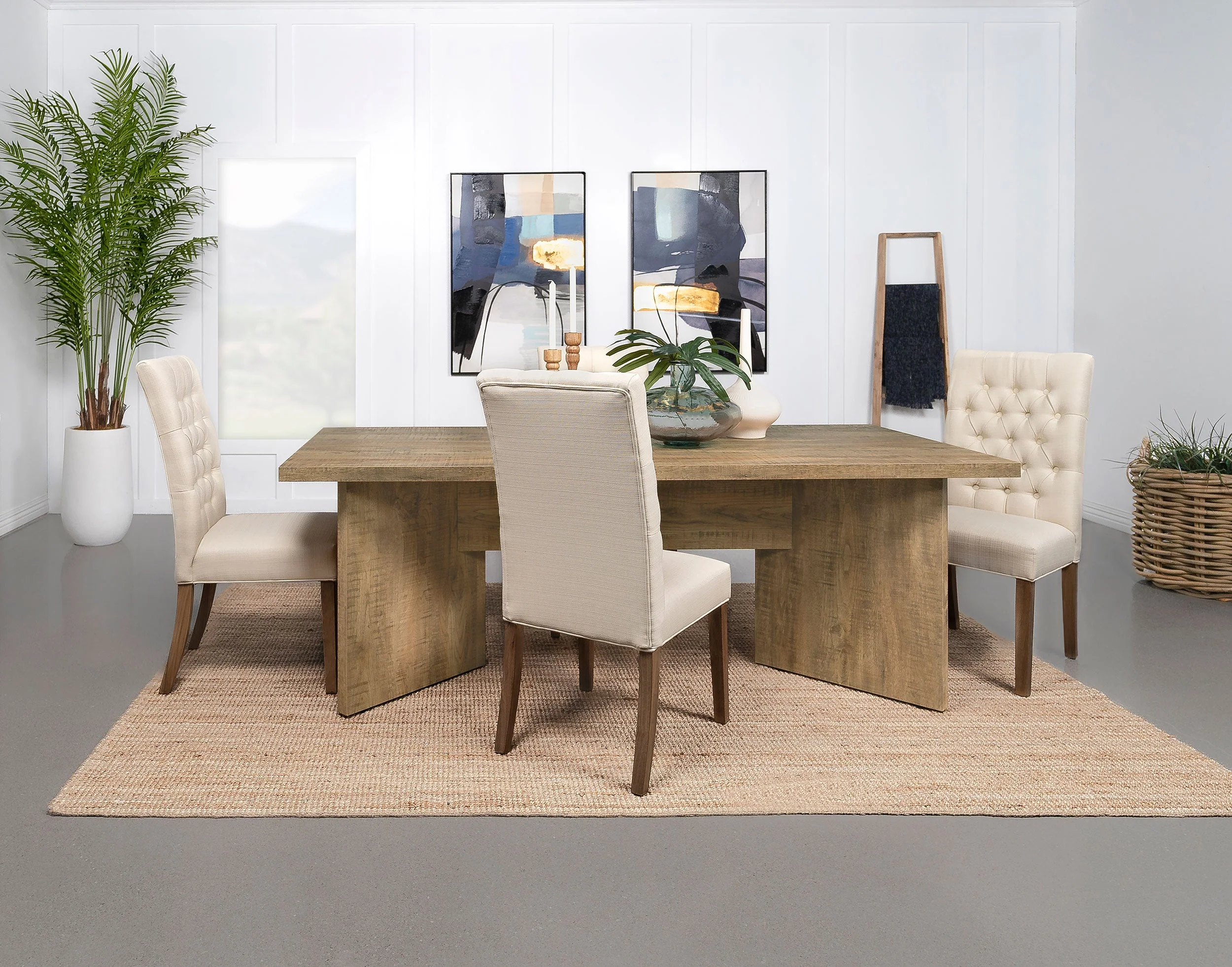 Jamestown 84-inch Composite Wood Dining Table Mango - Image 9