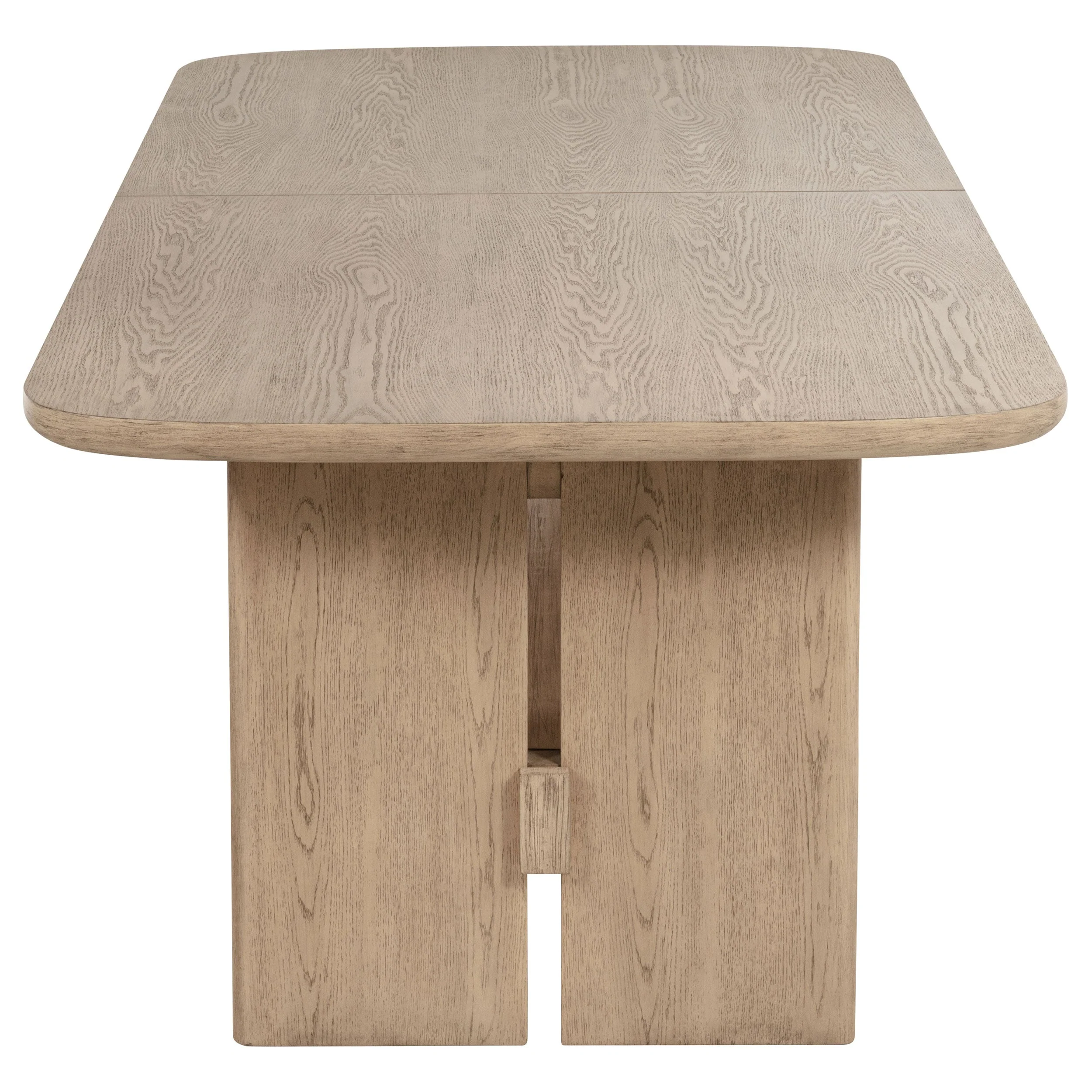 Kailani 110-inch Rectangular Wood Dining Table Beige Oak - Image 8