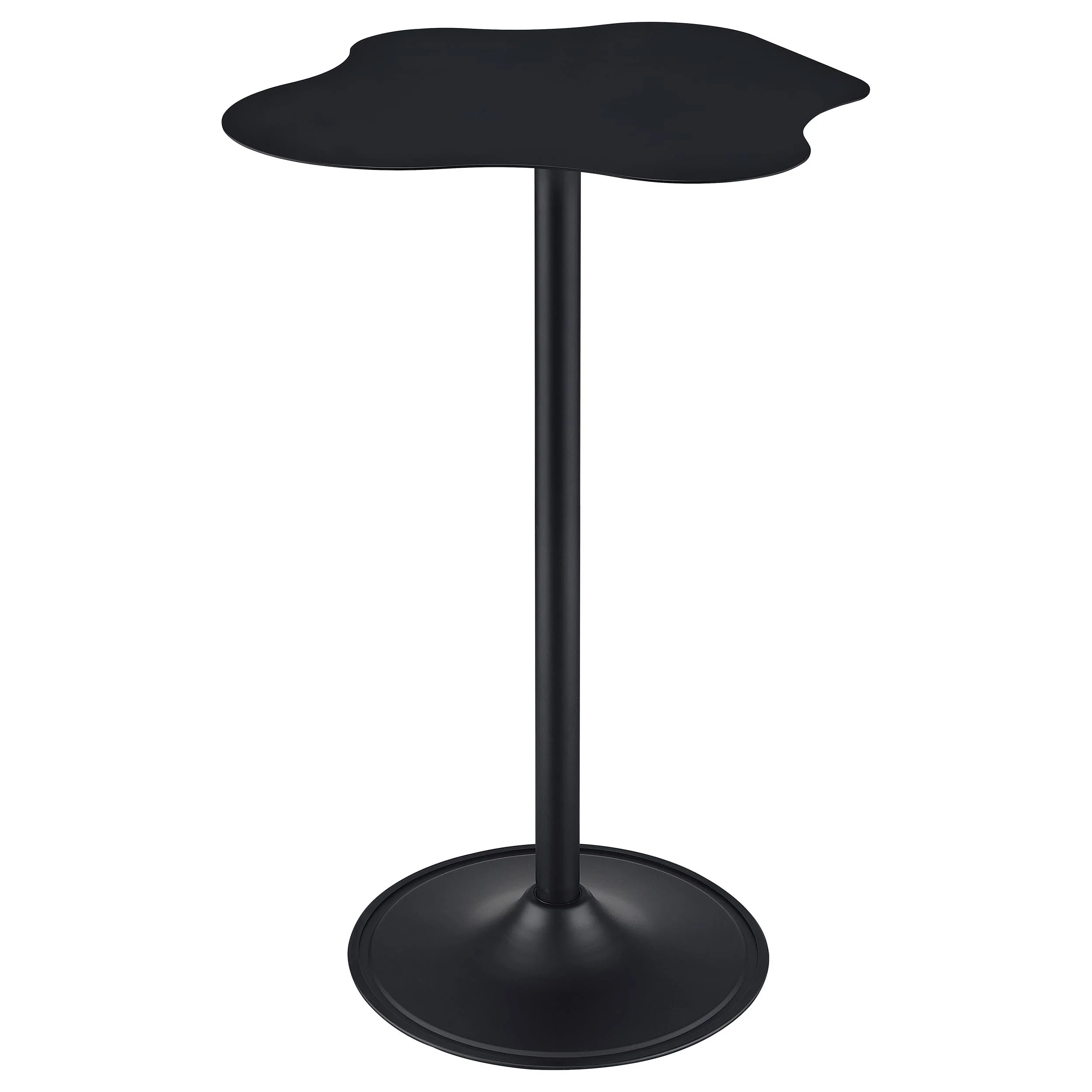 Keanu Curved 29-inch Cloud-Shaped Bistro Bar Table Black - Image 8