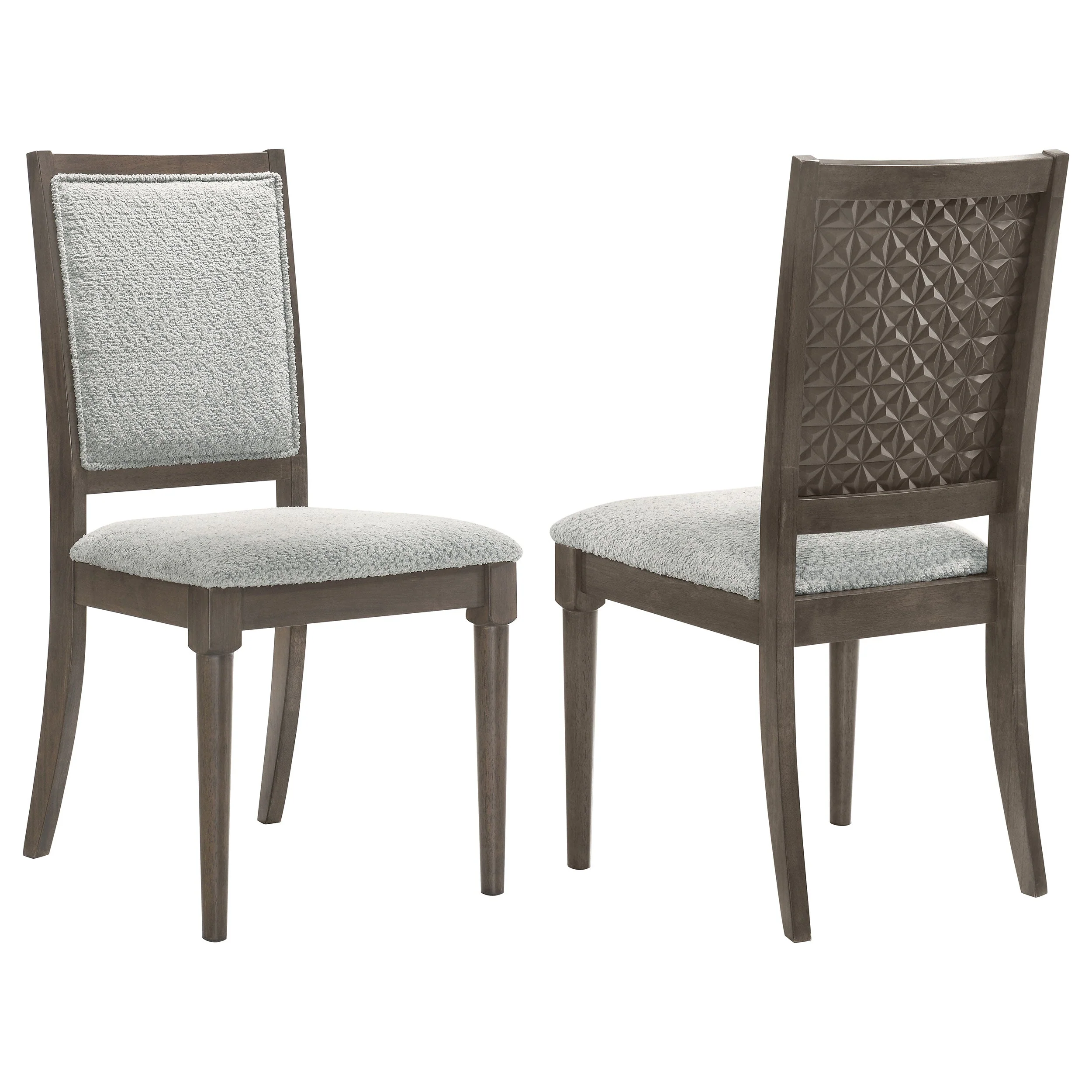 Onslow Upholstered Dining Side Chair Dark Brown (Set of 2) - Image 2