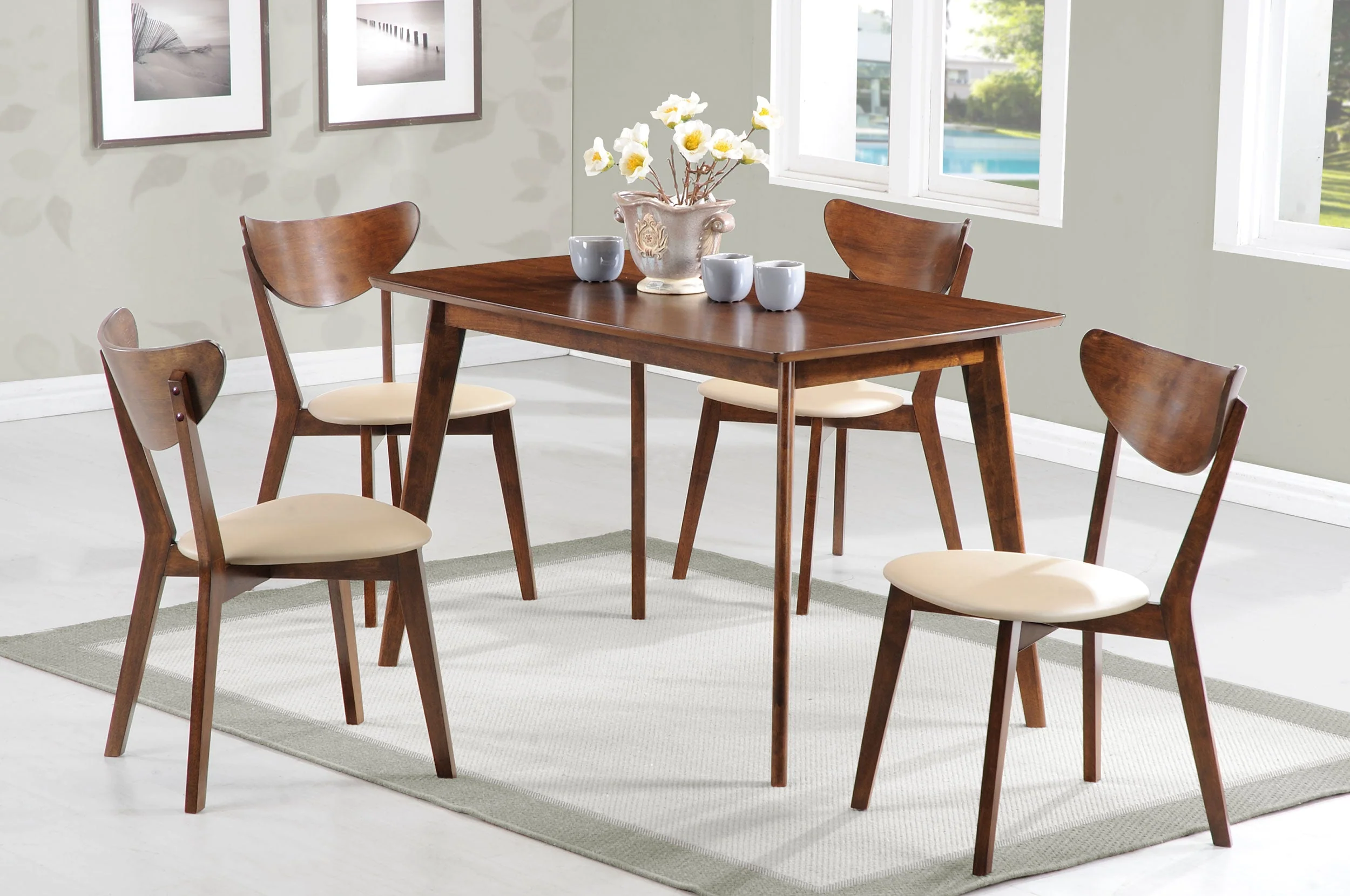Kersey Rectangular 47-inch Wood Dining Table Chestnut - Image 9