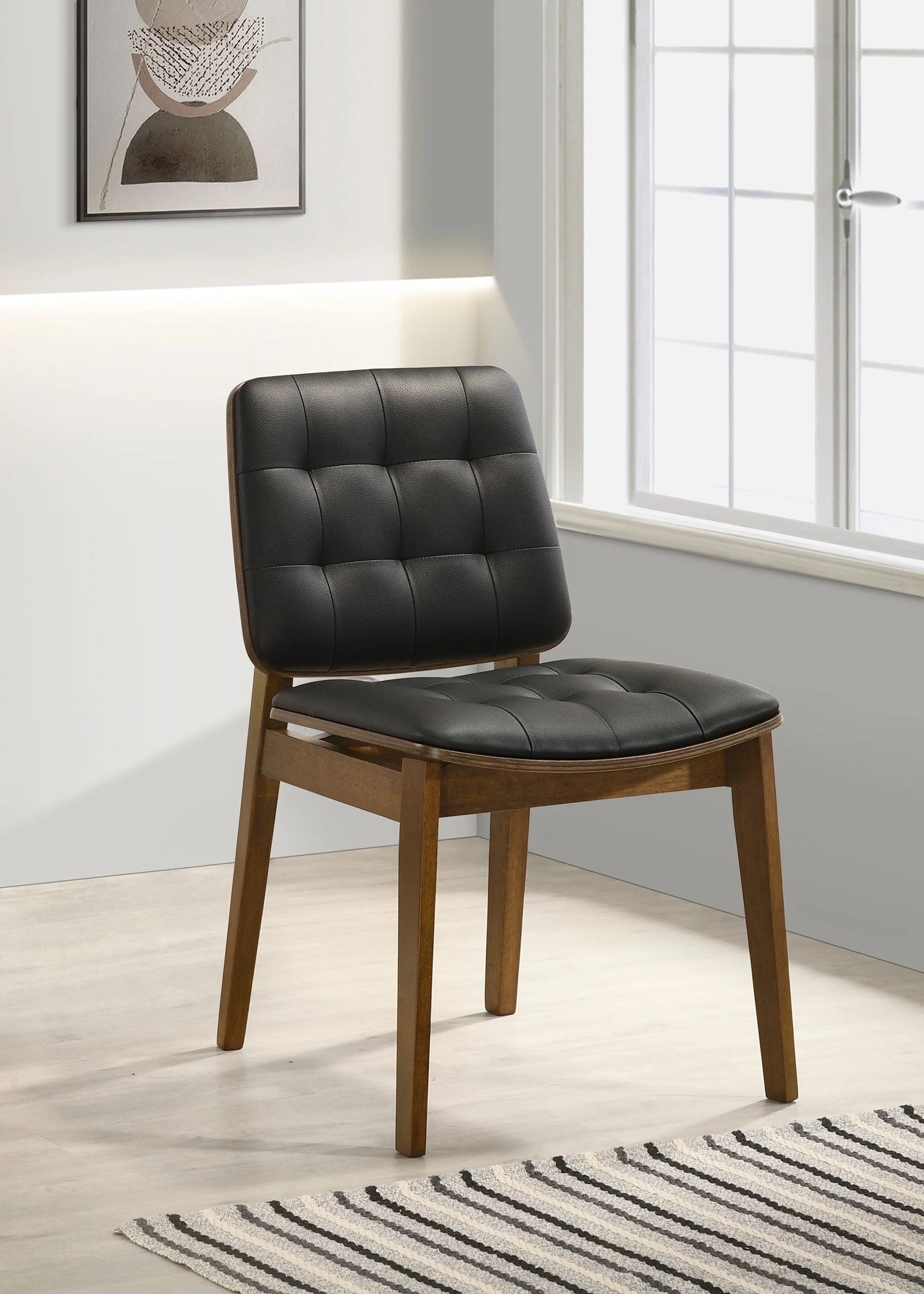 Redbridge Upholstered Dining Side Chair Walnut (Set of 2) - Image 3
