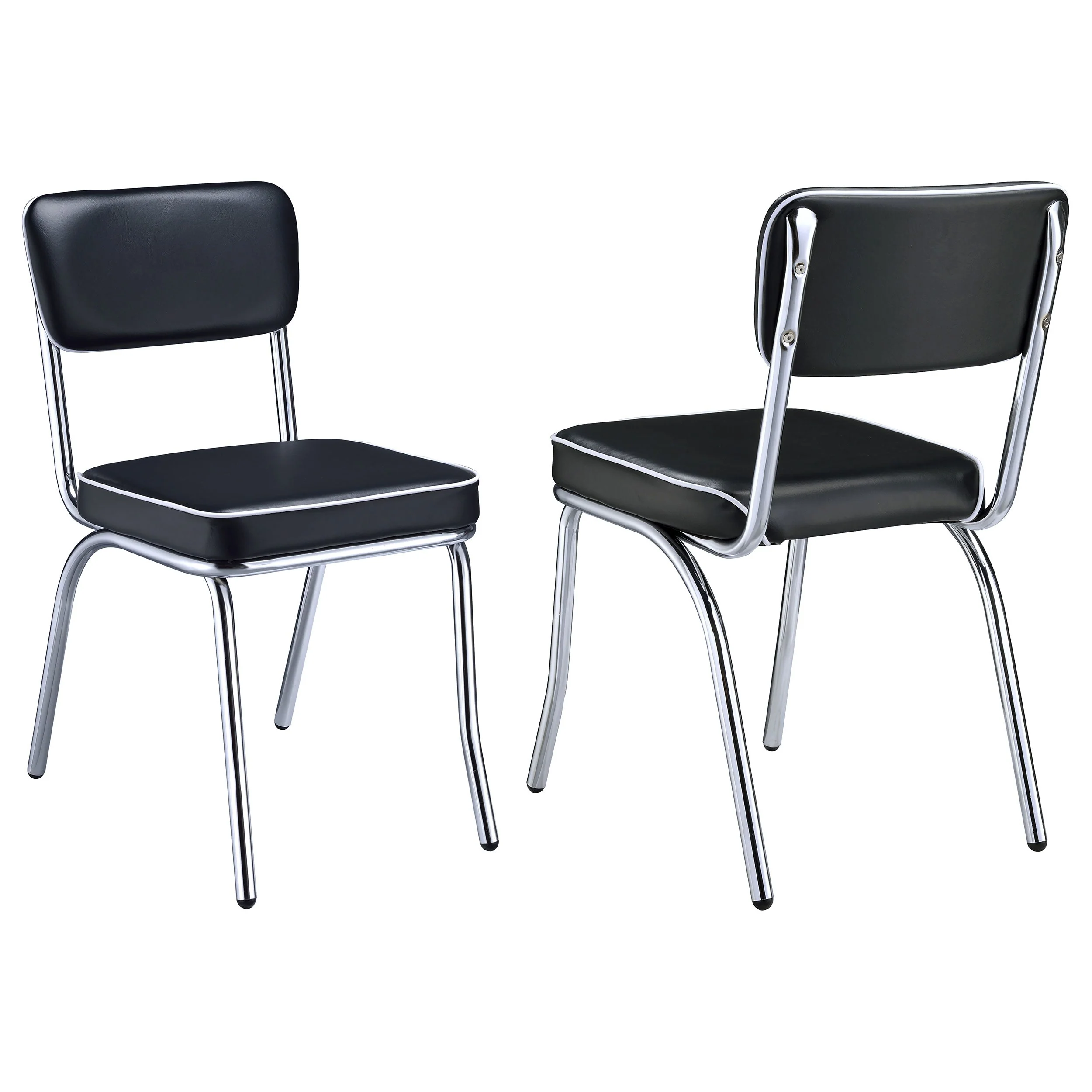 Retro Upholstered Dining Side Chair (Set of 2) - Image 3