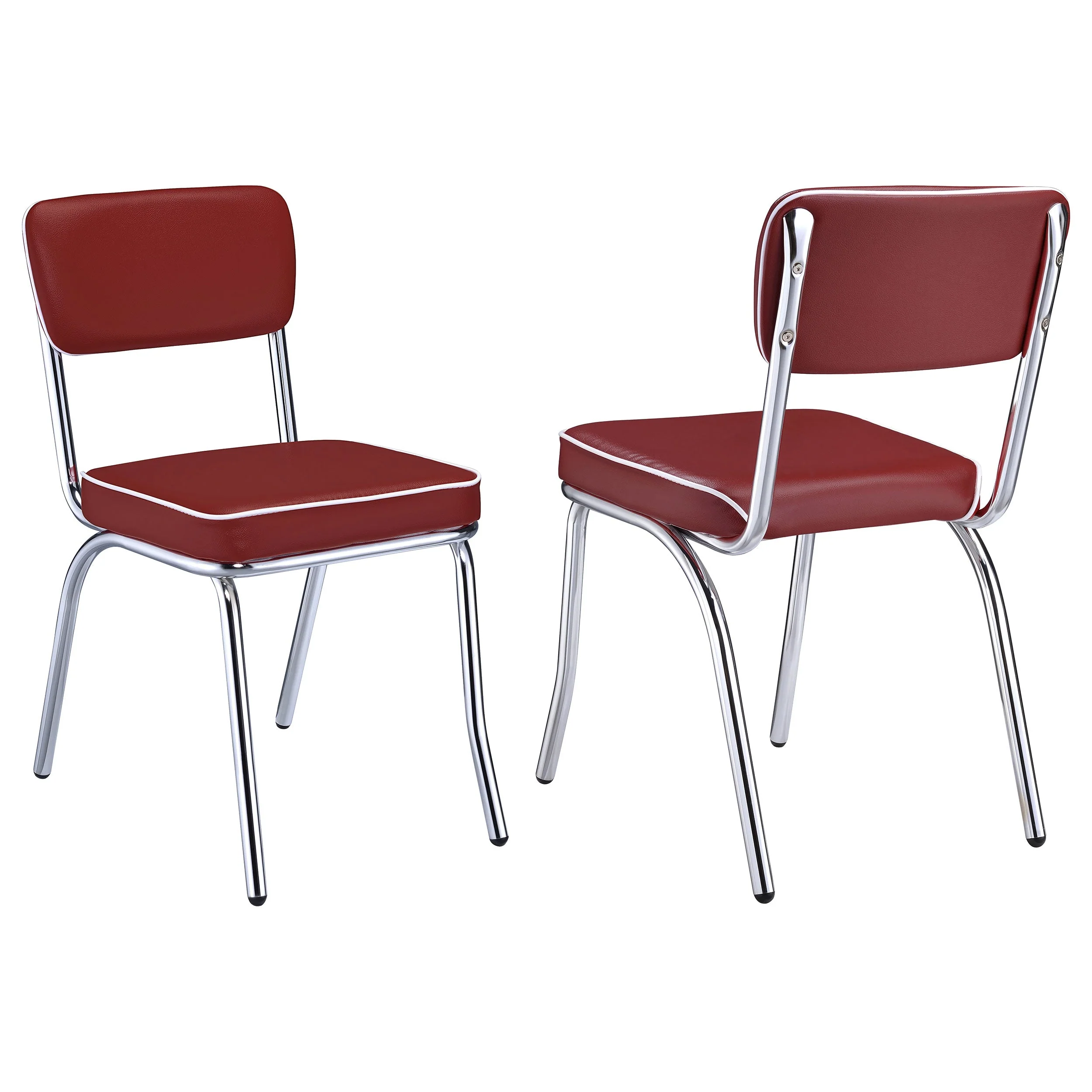 Retro Upholstered Dining Side Chair (Set of 2) - Image 4