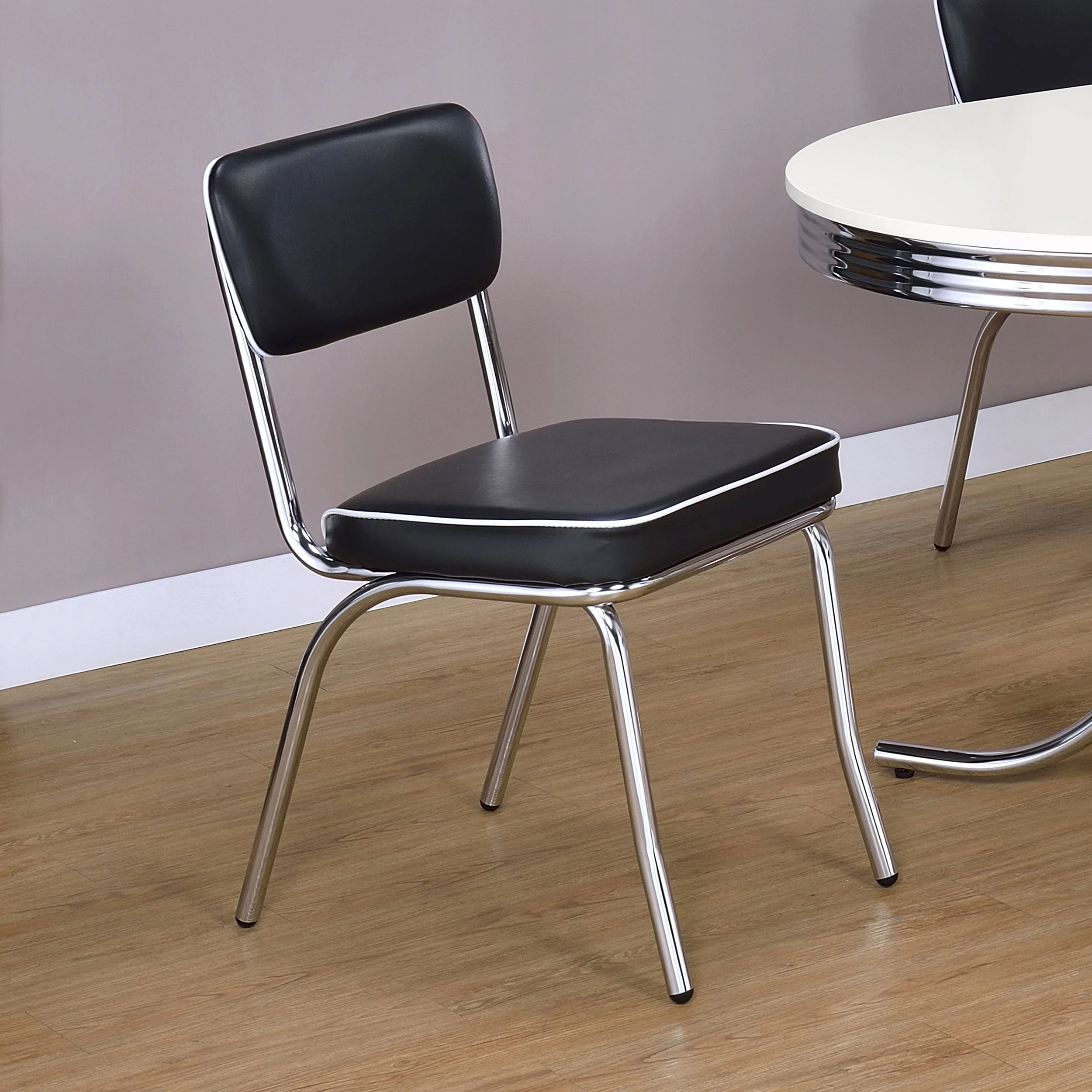 Retro Upholstered Dining Side Chair (Set of 2) - Image 5