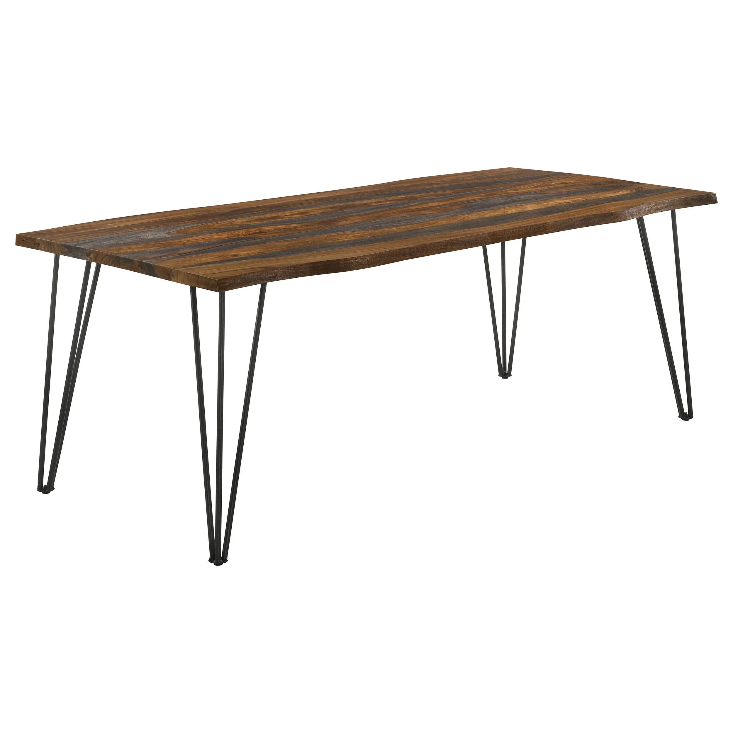 Neve 80-inch Live Edge Dining Table Grey Sheesham - Image 2