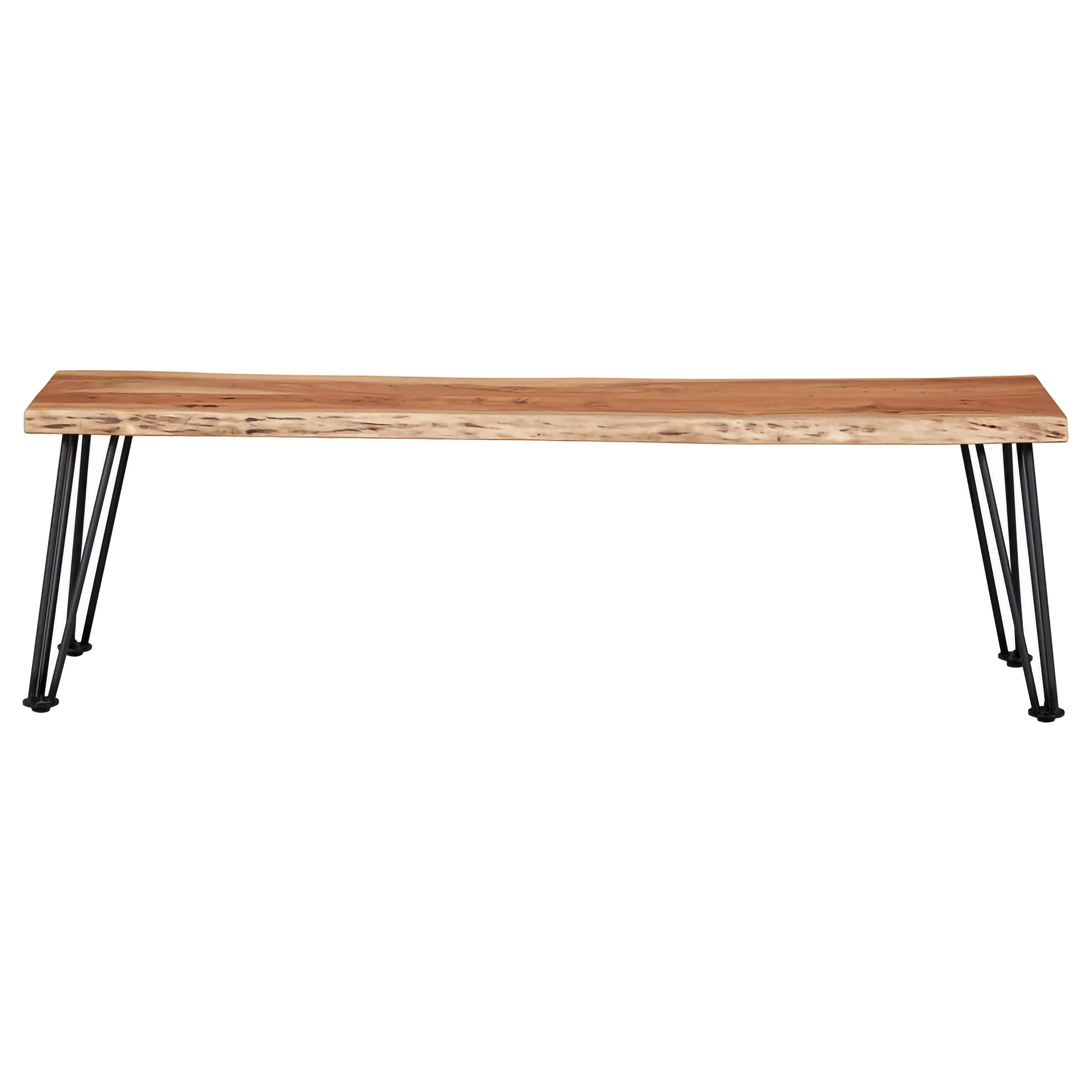 Sherman Wood Dining Bench Natural Acacia - Image 4