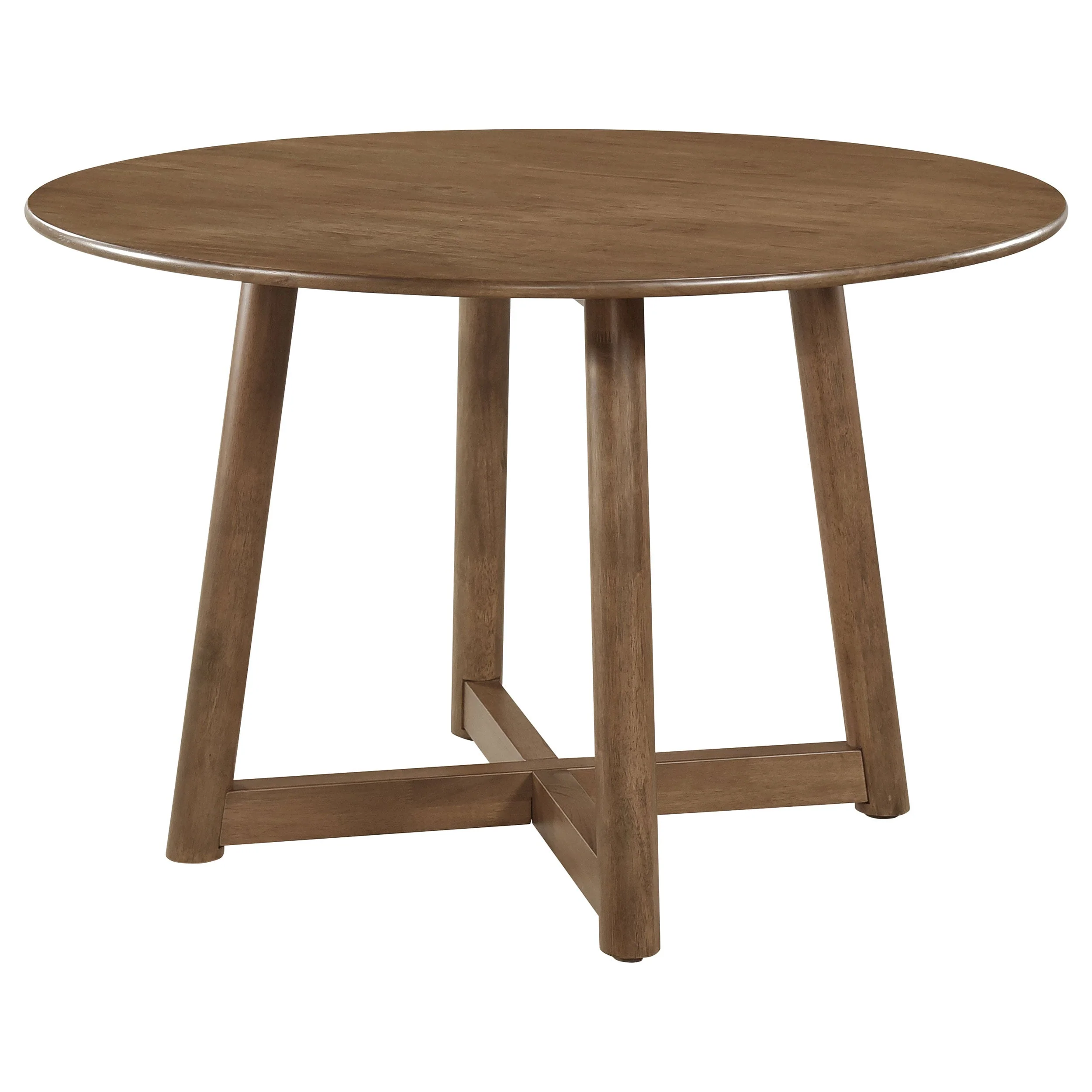 Dinah 5-piece Round Solid Wood Dining Set Walnut - Image 4