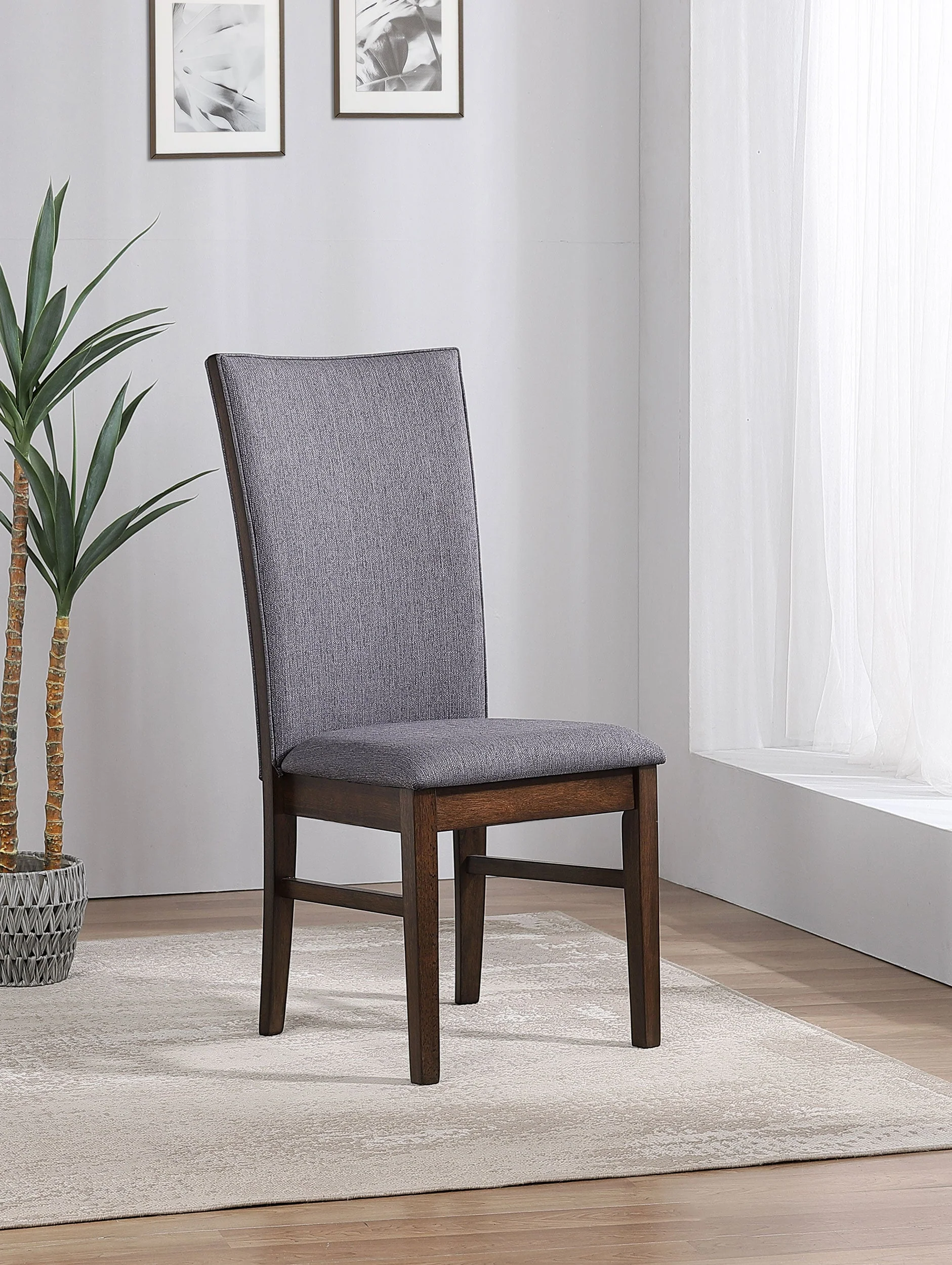 Sherwood Upholstered Dining Side Chair Grey (Set of 2) - Image 3