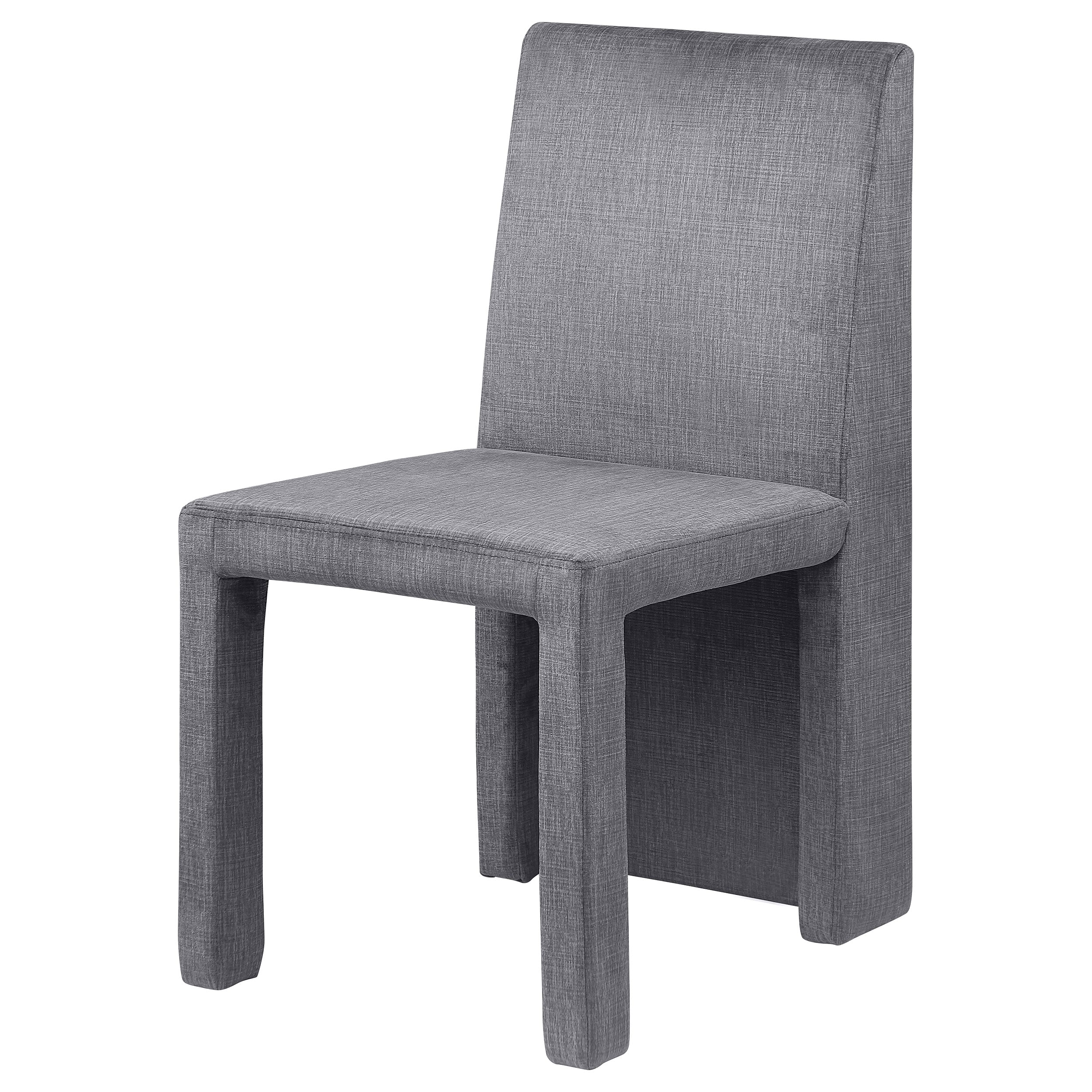 Tordera Velvet Upholstered Dining Side Chair Grey (Set of 2) - Image 6
