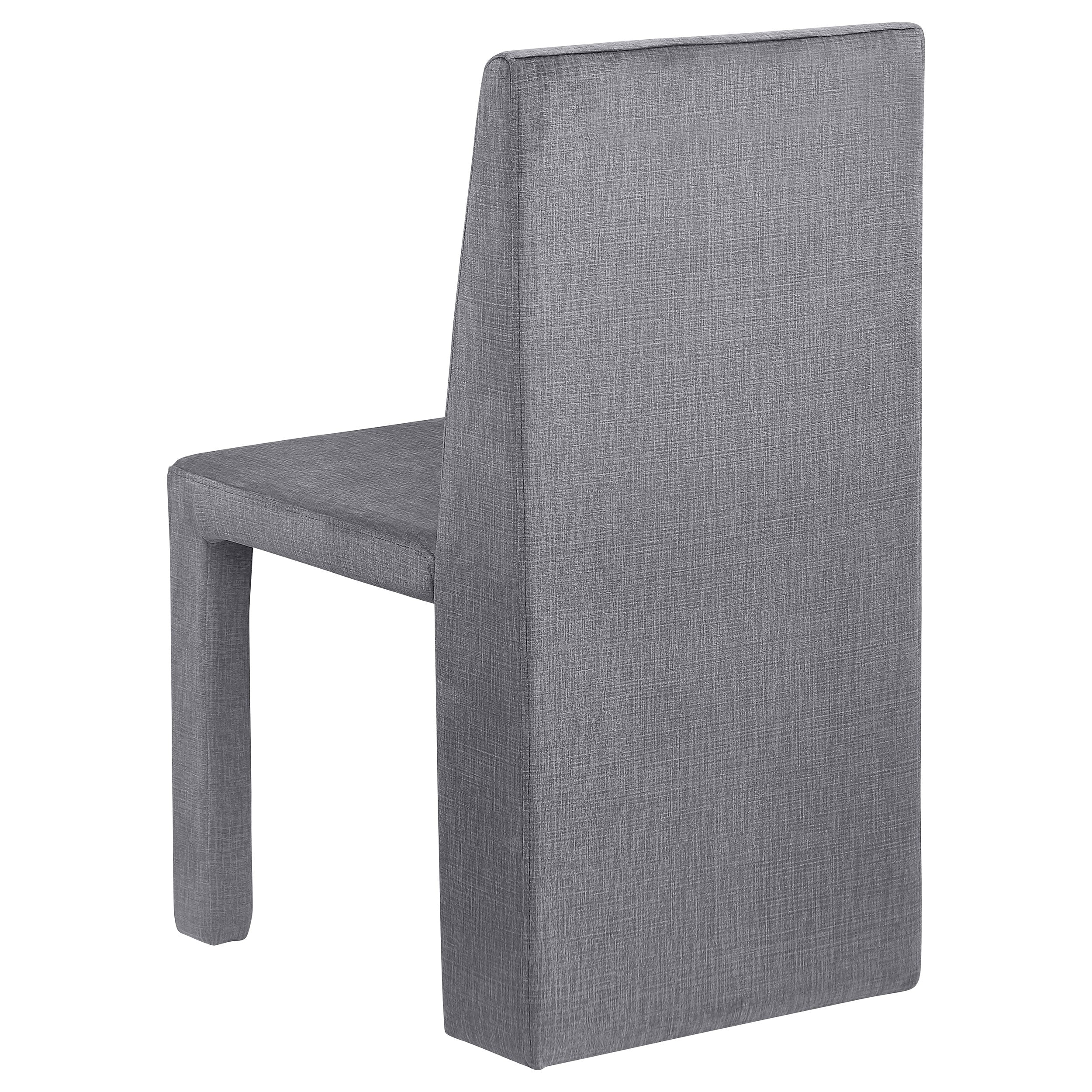 Tordera Velvet Upholstered Dining Side Chair Grey (Set of 2) - Image 8