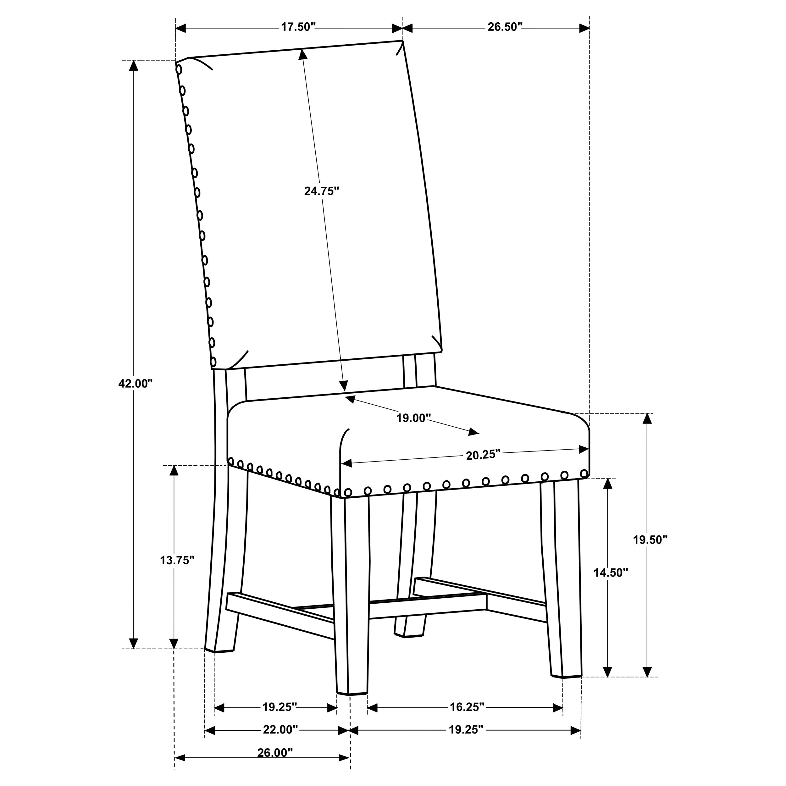 Twain Upholstered Dining Side Chair (Set of 2) - Image 20