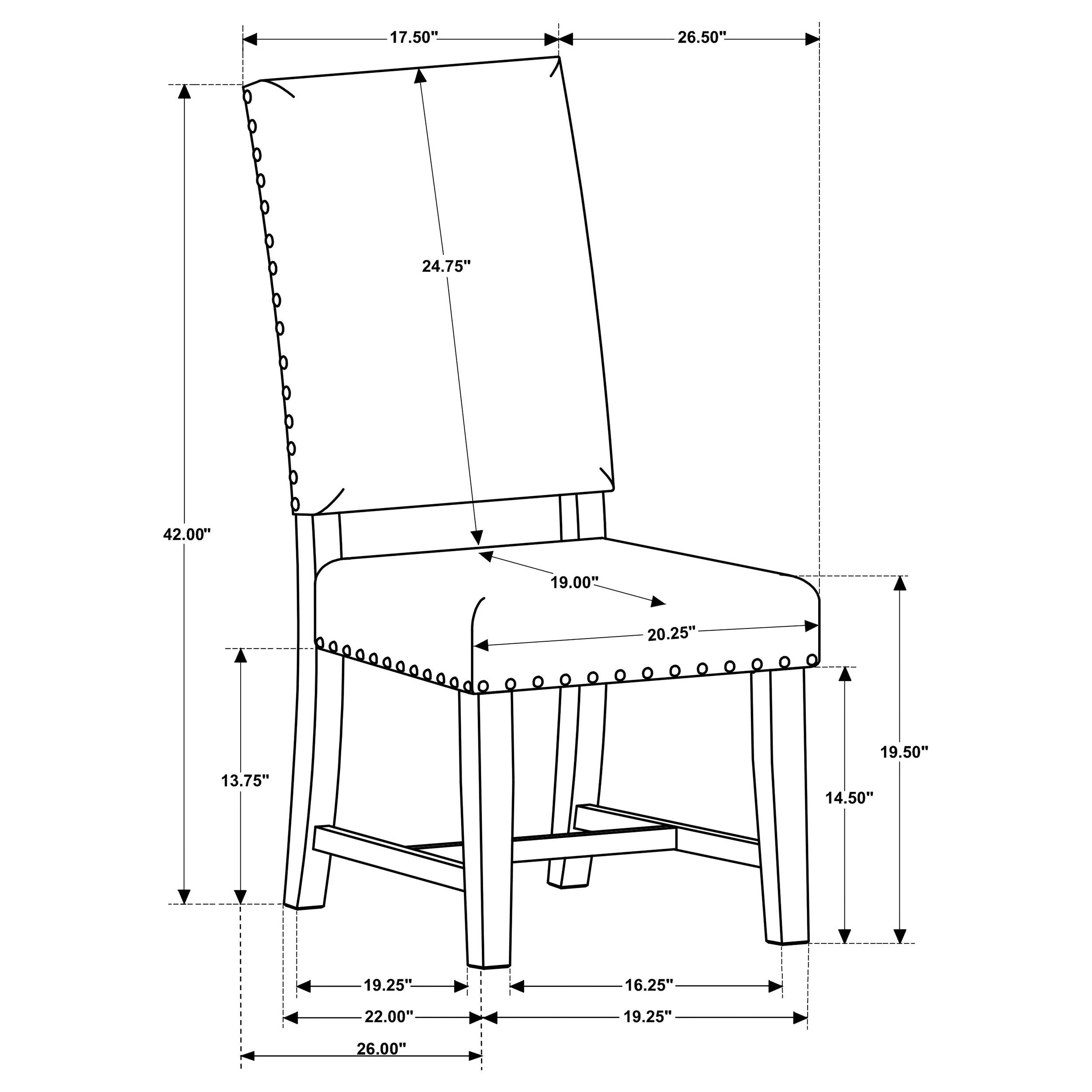 Twain Upholstered Dining Side Chair (Set of 2) - Image 22
