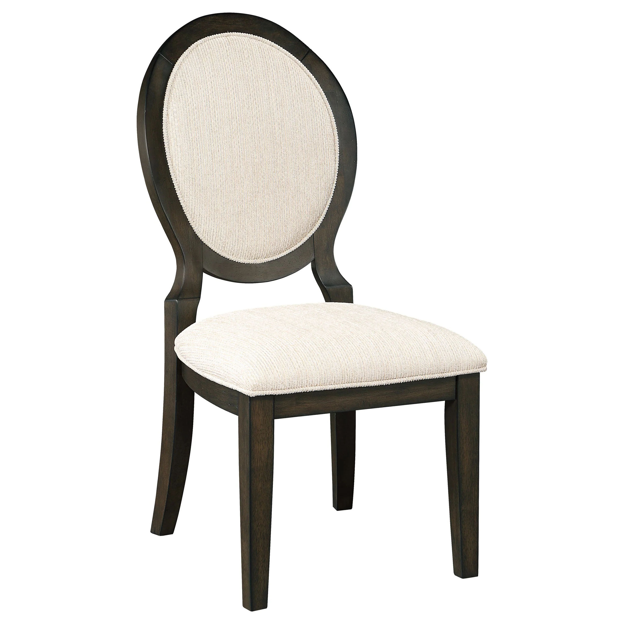 Twyla Oval Back Dining Side Chair Dark Cocoa (Set of 2) - Image 4