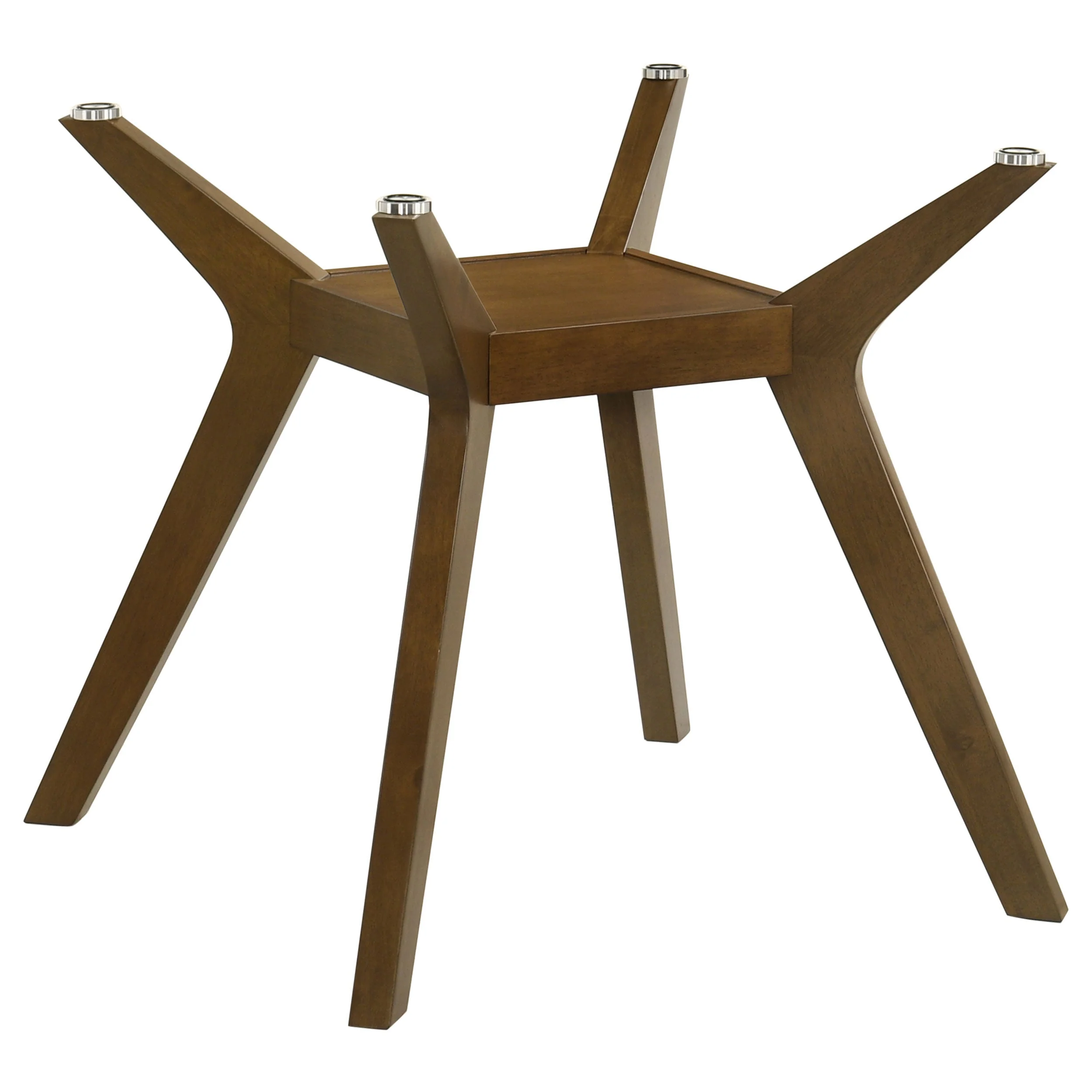 Paxton Square Wood Dining Table Base Brown - Image 2