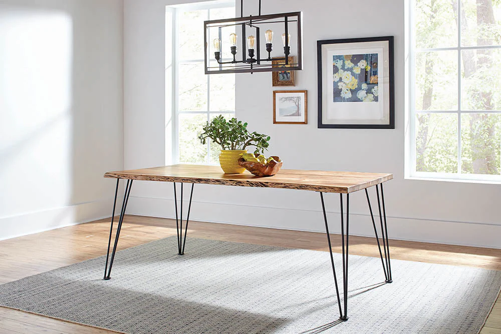 Sherman 71-inch Live Edge Dining Table Natural Acacia - Image 3