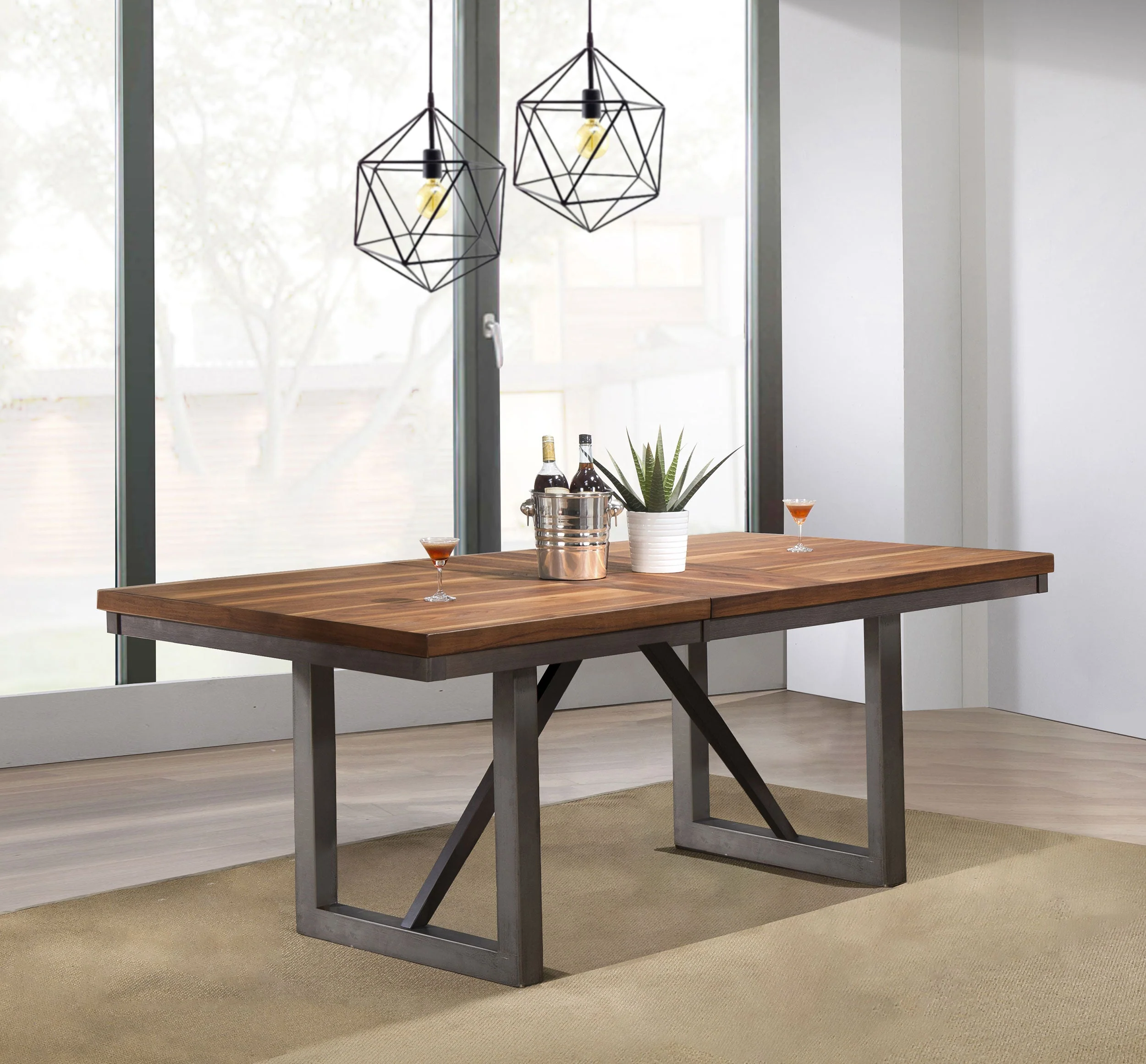 Spring Creek 77-inch Extension Dining Table Natural Walnut - Image 3