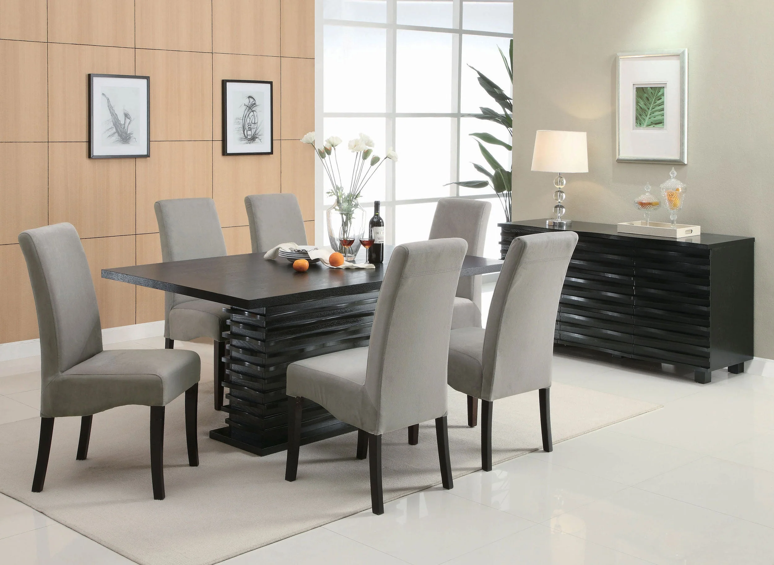 Stanton Rectangular 66-inch Dining Table Black - Image 6