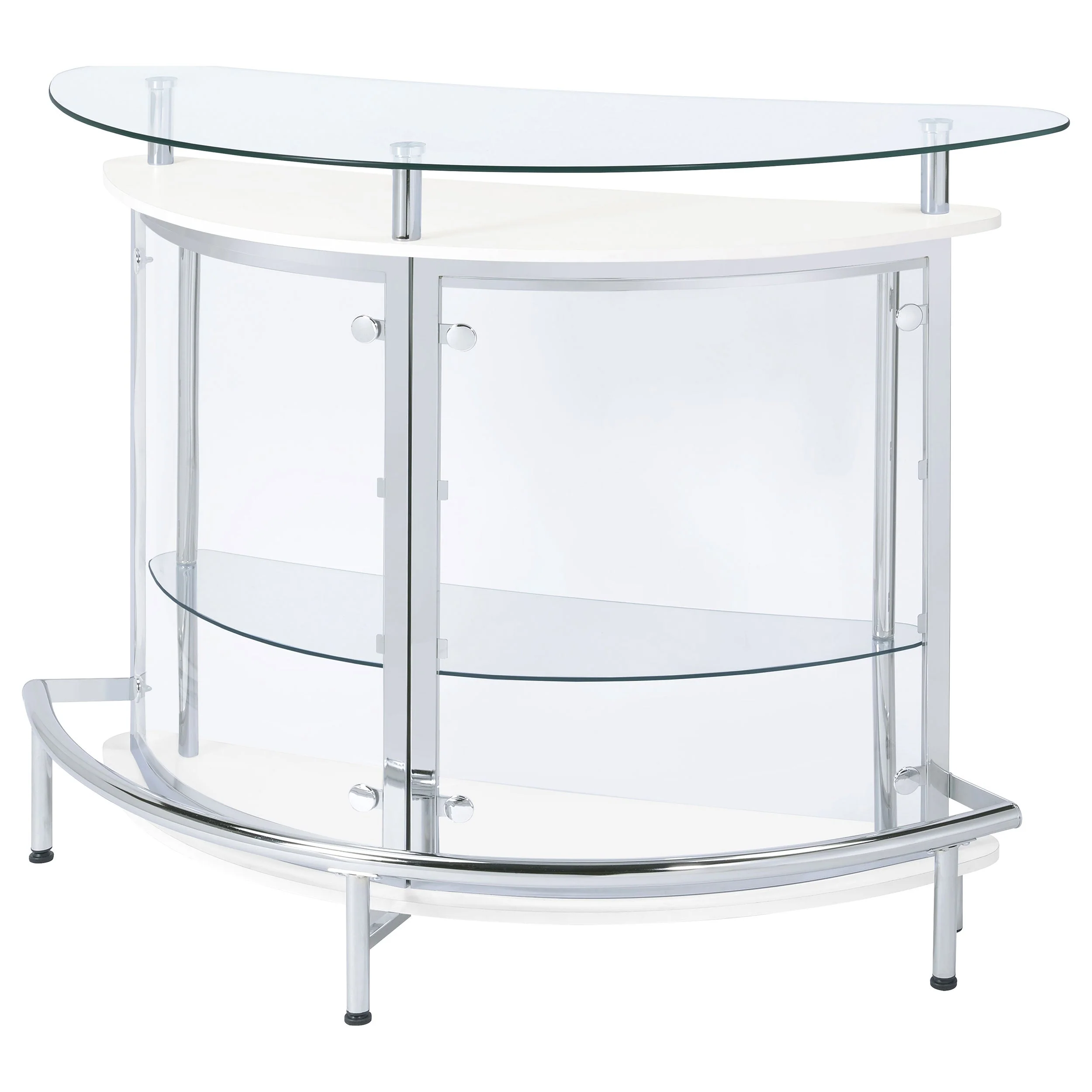 Amarillo Freestanding Glass Top Home Bar Wine Cabinet - Image 11