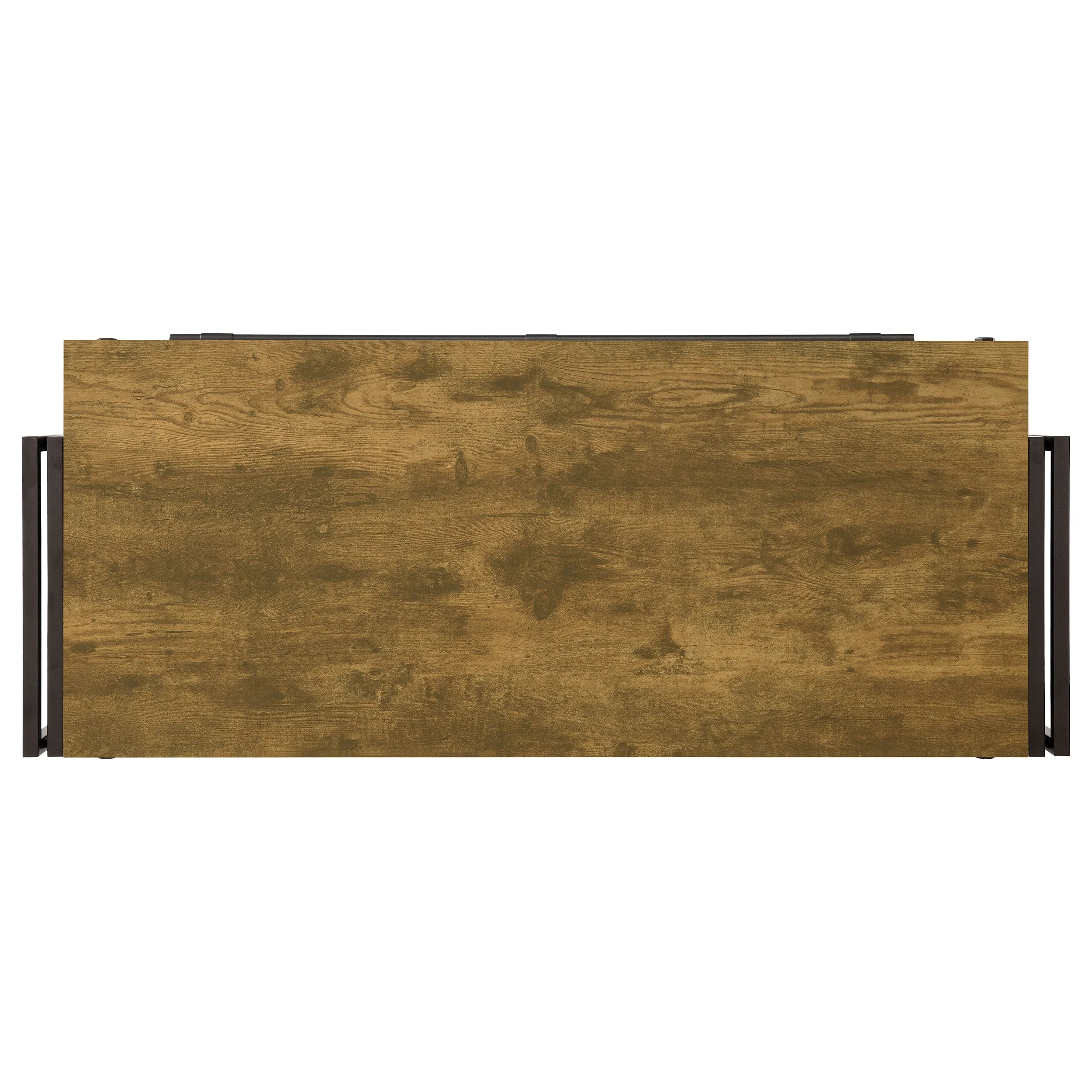 Renaldi 3-shelf Home Bar Wine Cabinet Rustic Nutmeg - Image 9