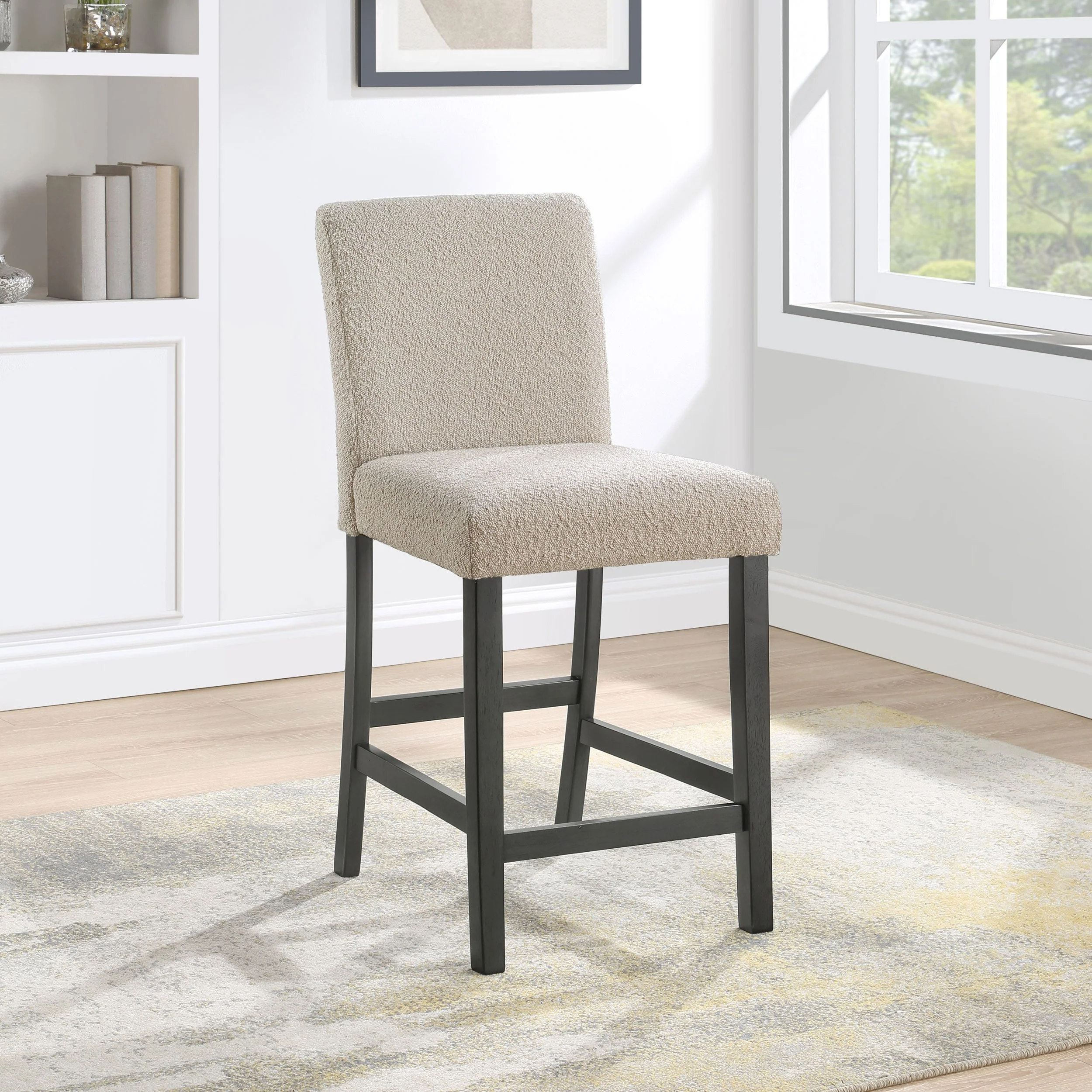 Alba Boucle Upholstered Counter Chair (Set of 2) - Image 5