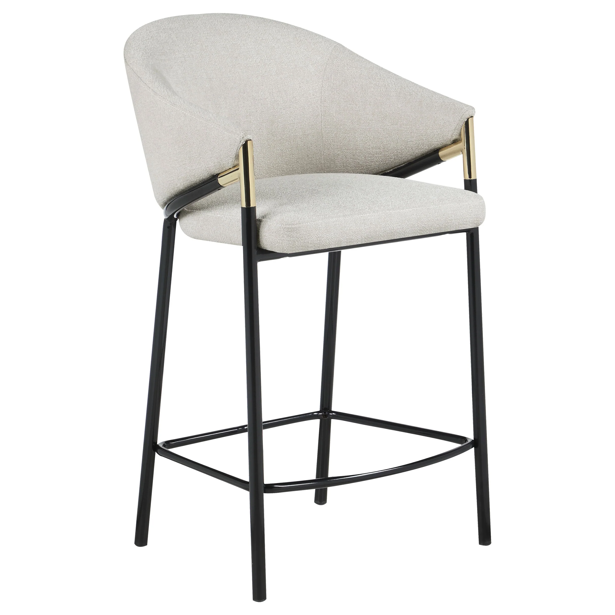 Chadwick Fabric Upholstered Counter Chair Beige (Set of 2) - Image 4