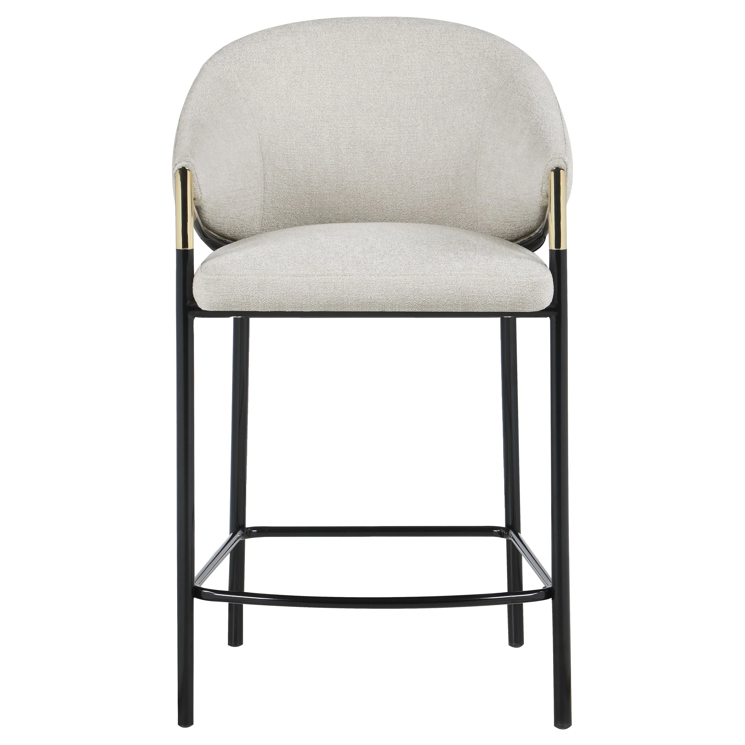 Chadwick Fabric Upholstered Counter Chair Beige (Set of 2) - Image 5