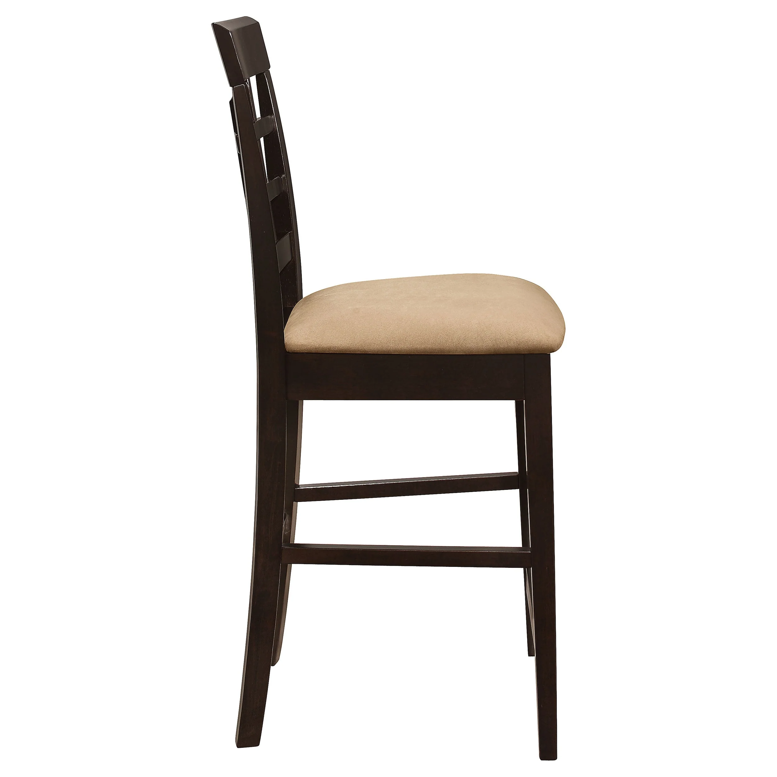 Gabriel Lattice Back Counter Chair Cappuccino (Set of 2) - Image 11
