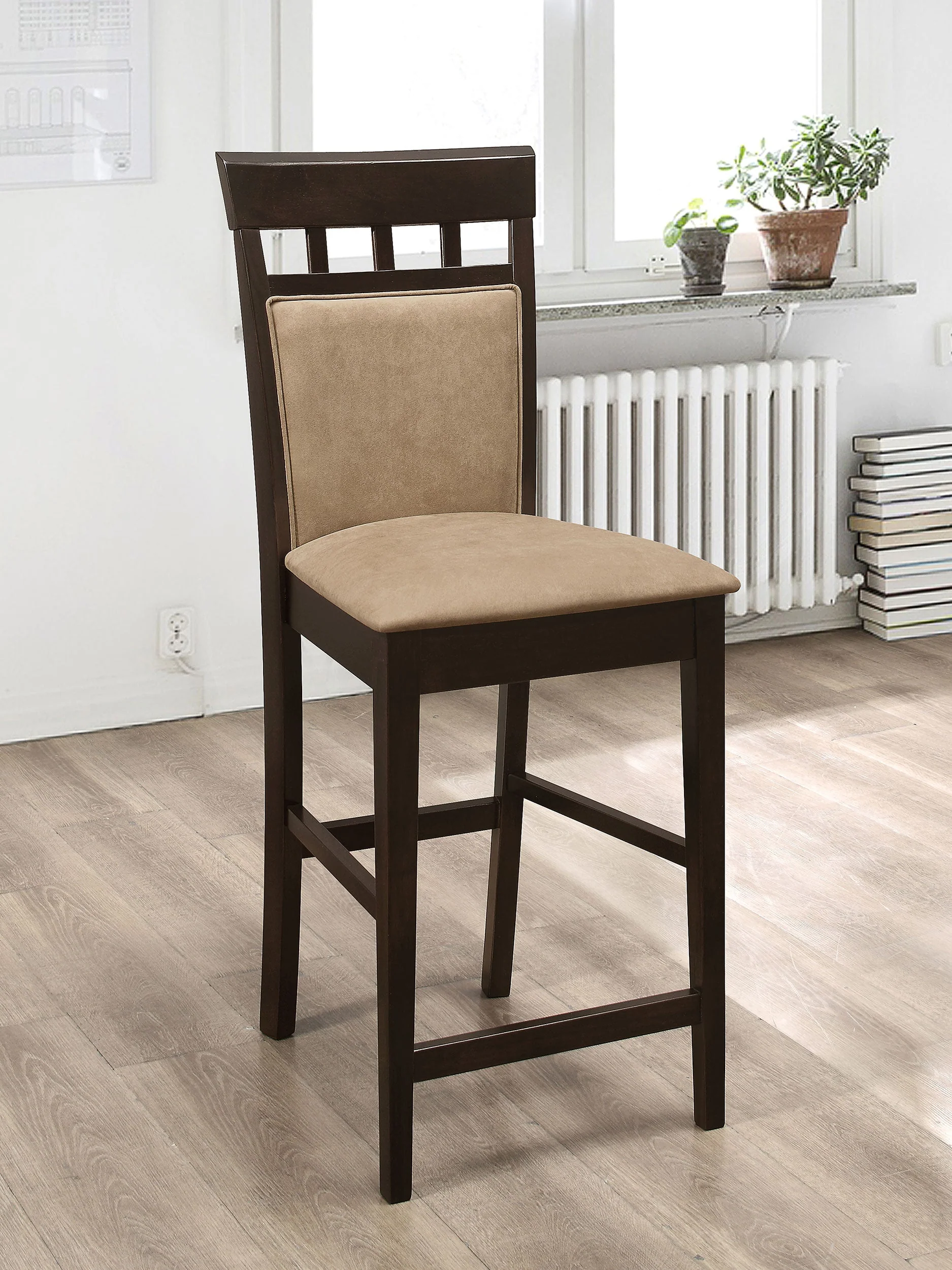 Gabriel Closed Back Counter Chair Cappuccino (Set of 2) - Image 3