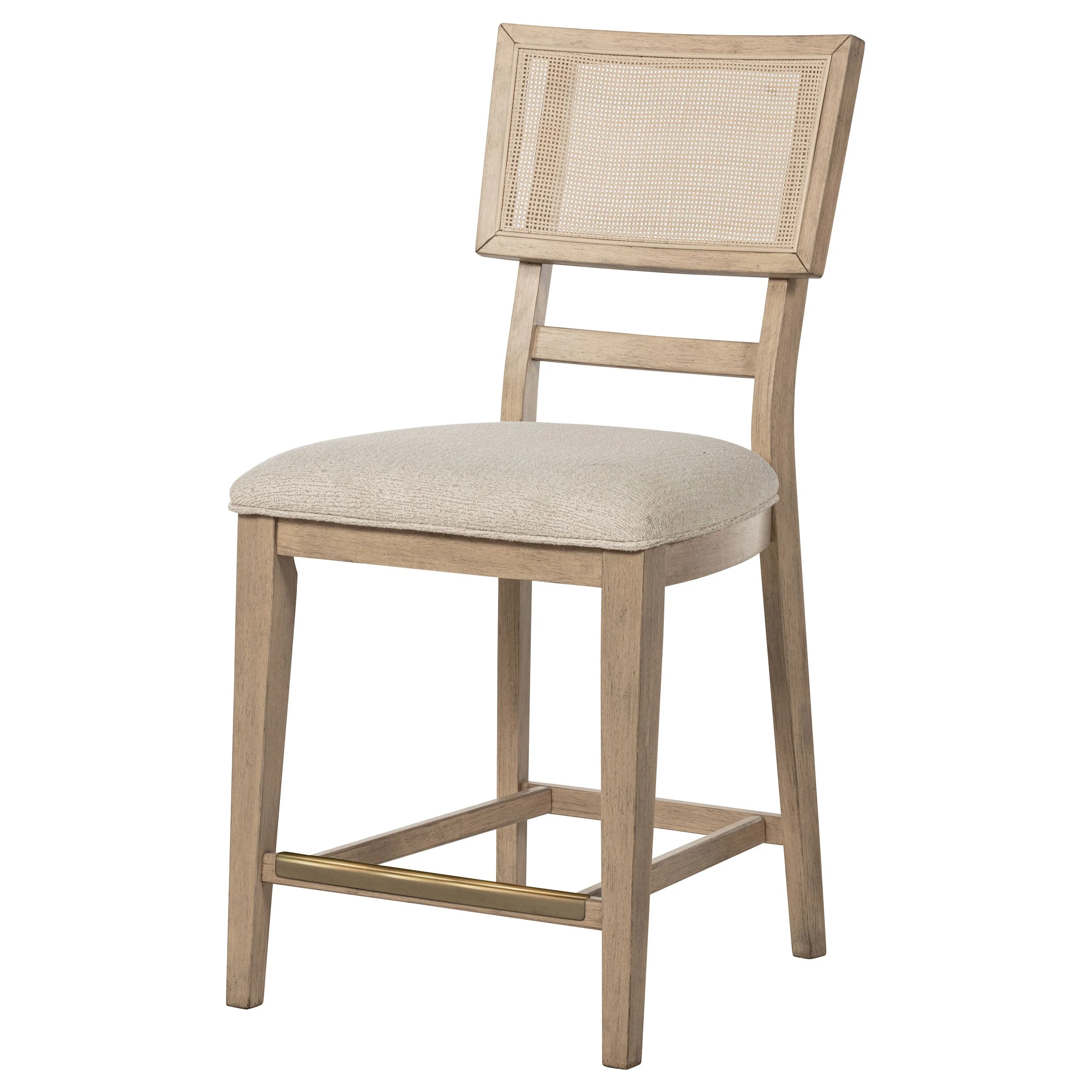 Kailani Rattan Cane Counter Side Chair Beige Oak (Set of 2) - Image 6