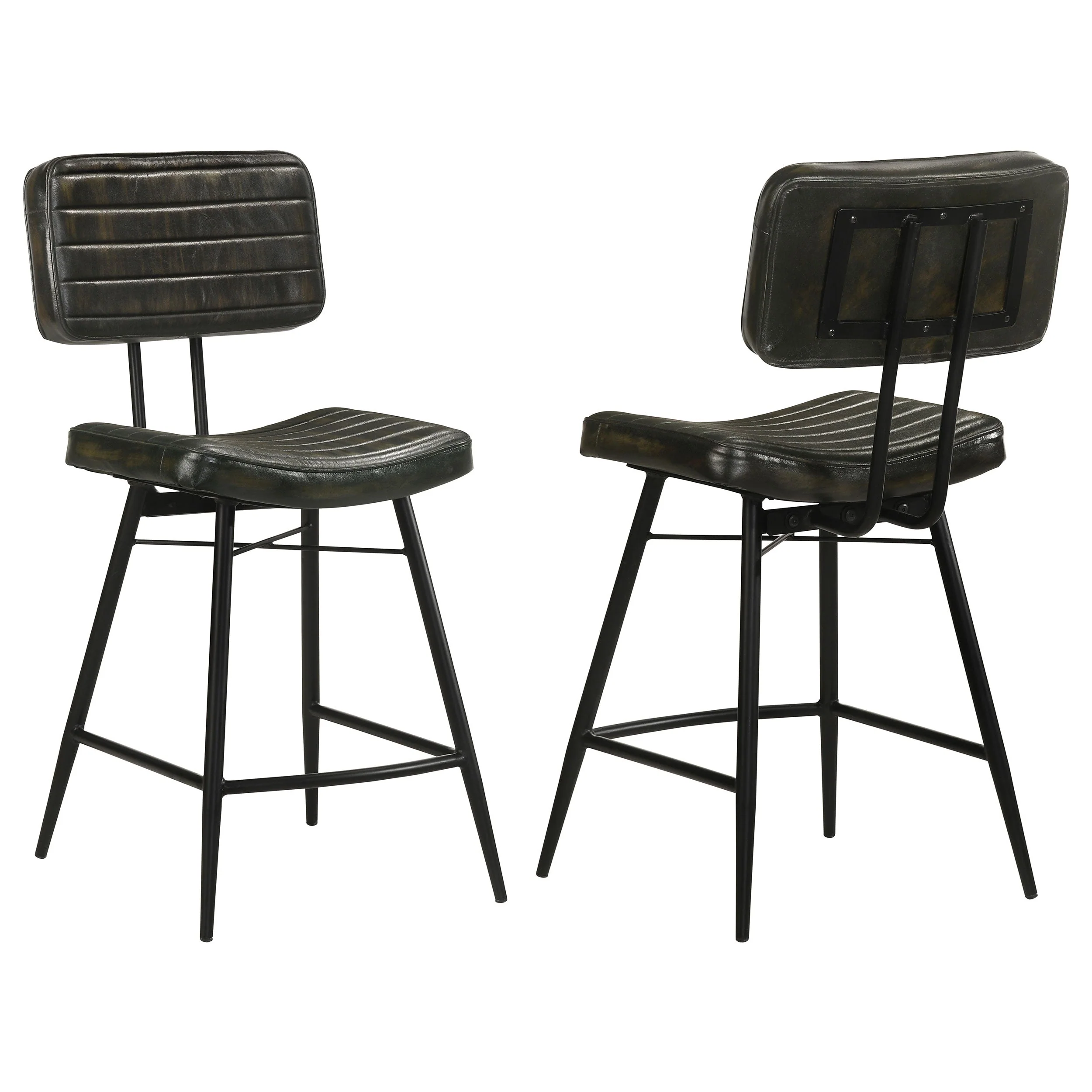 Partridge Leather Counter Chair (Set of 2) - Image 4