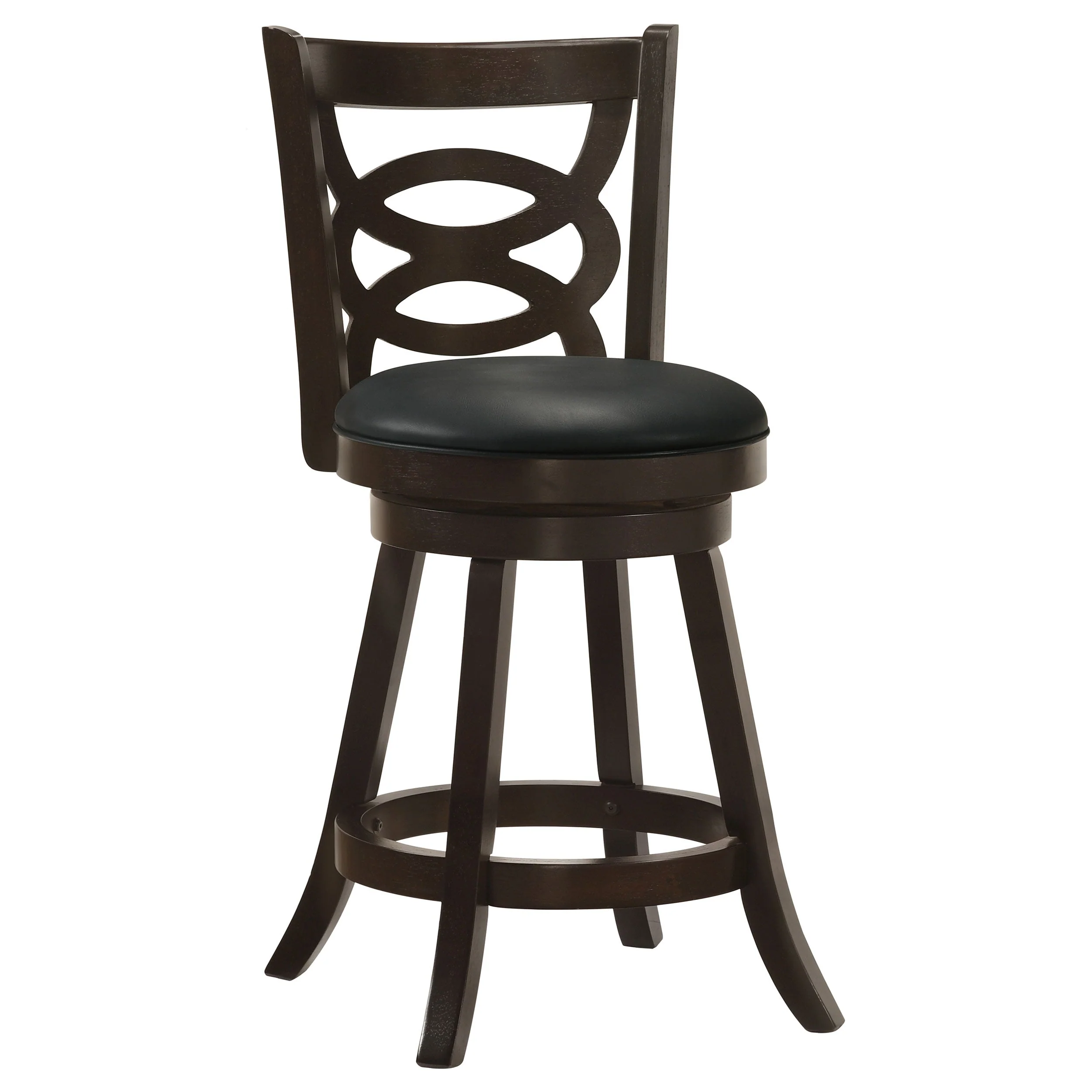 Calecita Wood Swivel Counter Stool Cappuccino (Set of 2) - Image 4