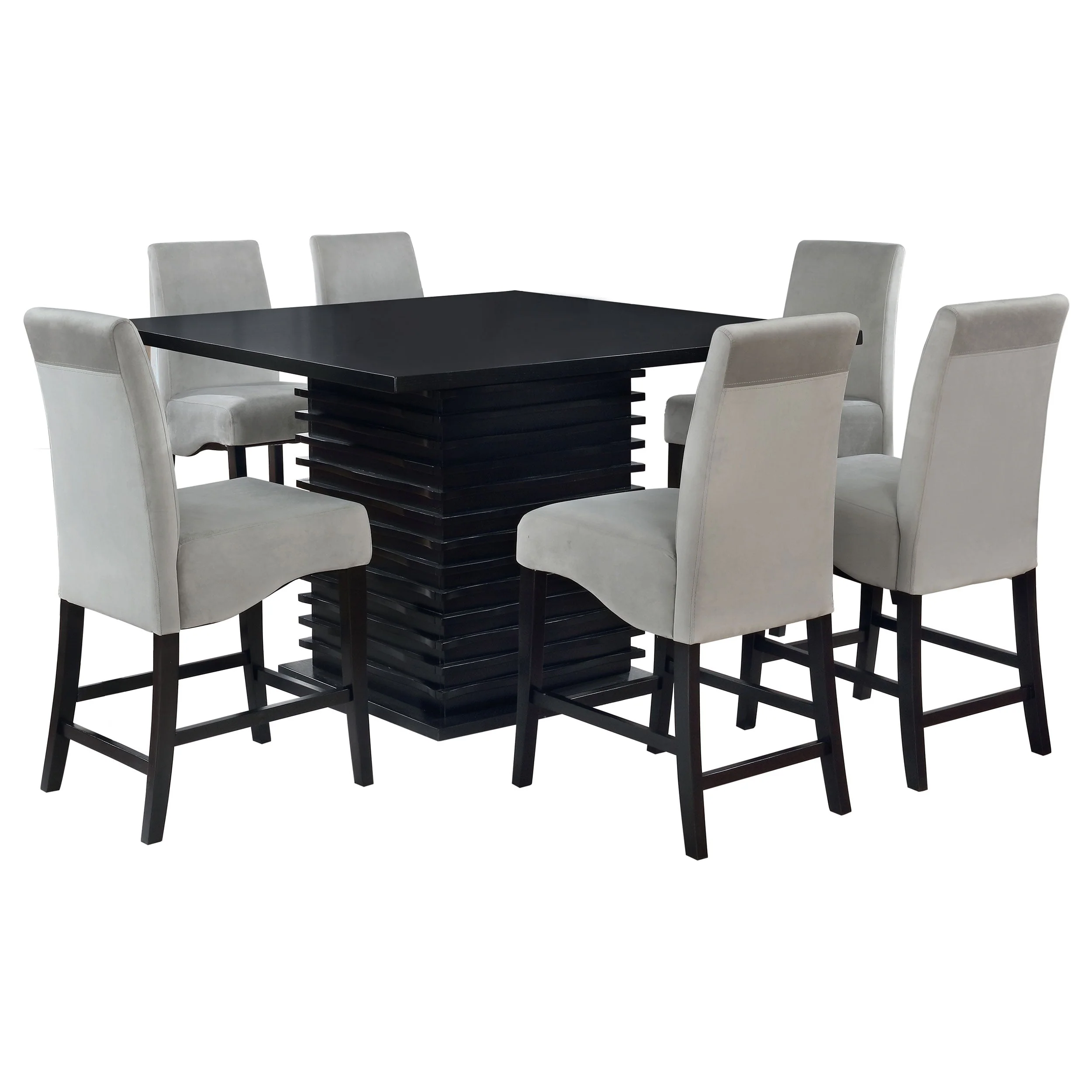 Stanton Square Counter Height Dining Table Set Grey - Image 8