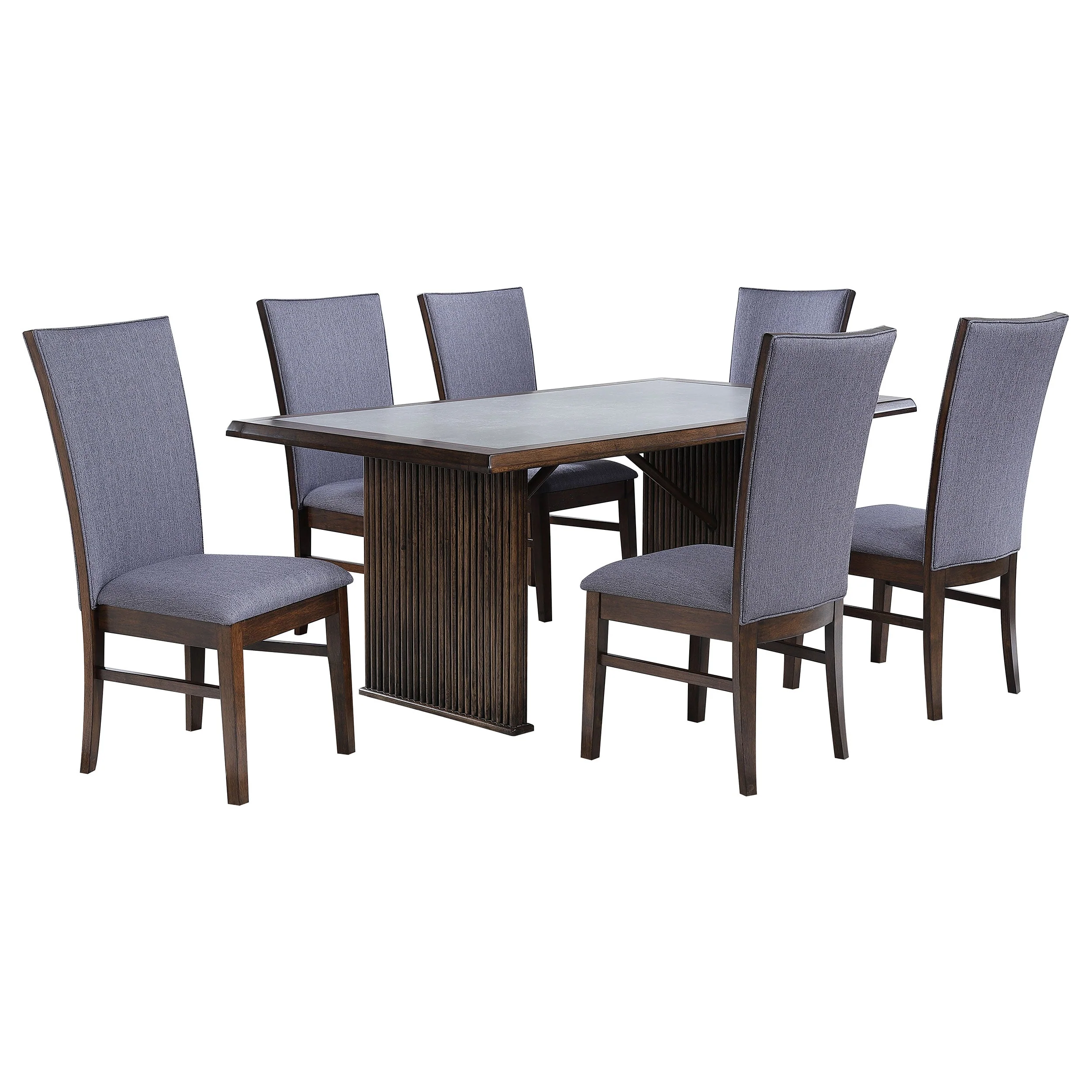 Sherwood Rectangular Dining Table Set Brown - Image 6