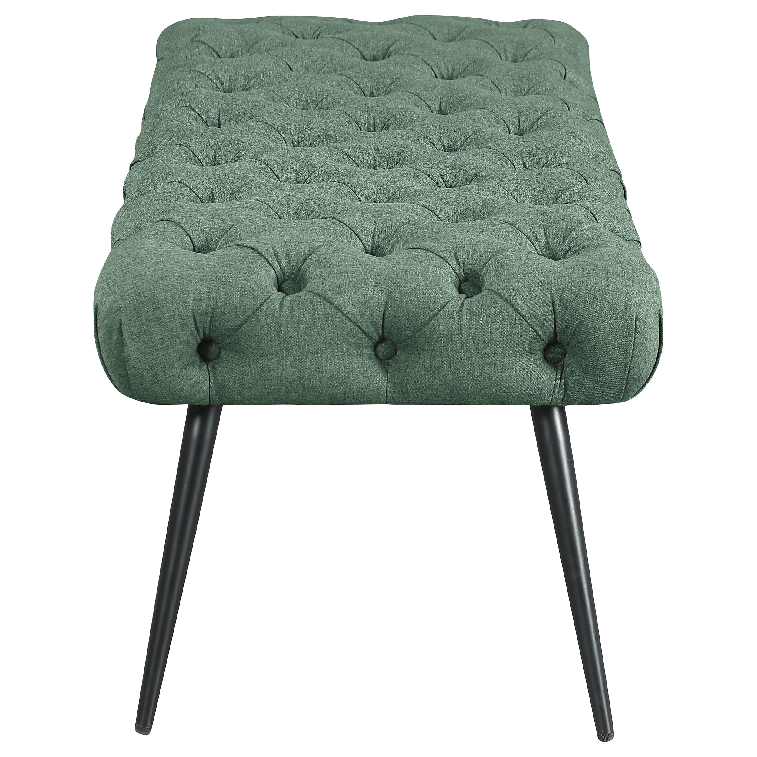 Ella Upholstered Tufted Bench Stainless Steel Legs - Image 20